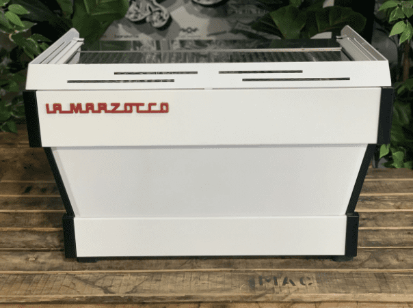 La Marzocco Linea PB White w Handles - 2 Group Commercial Espresso Machine - White