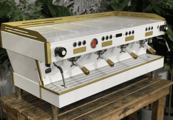 La Marzocco Linea PB 4 Group White & Gold - 1256