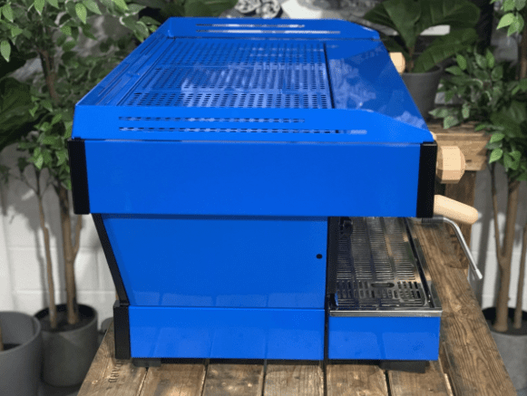 La Marzocco Linea PB 3 Group Blue with Timber - 1213