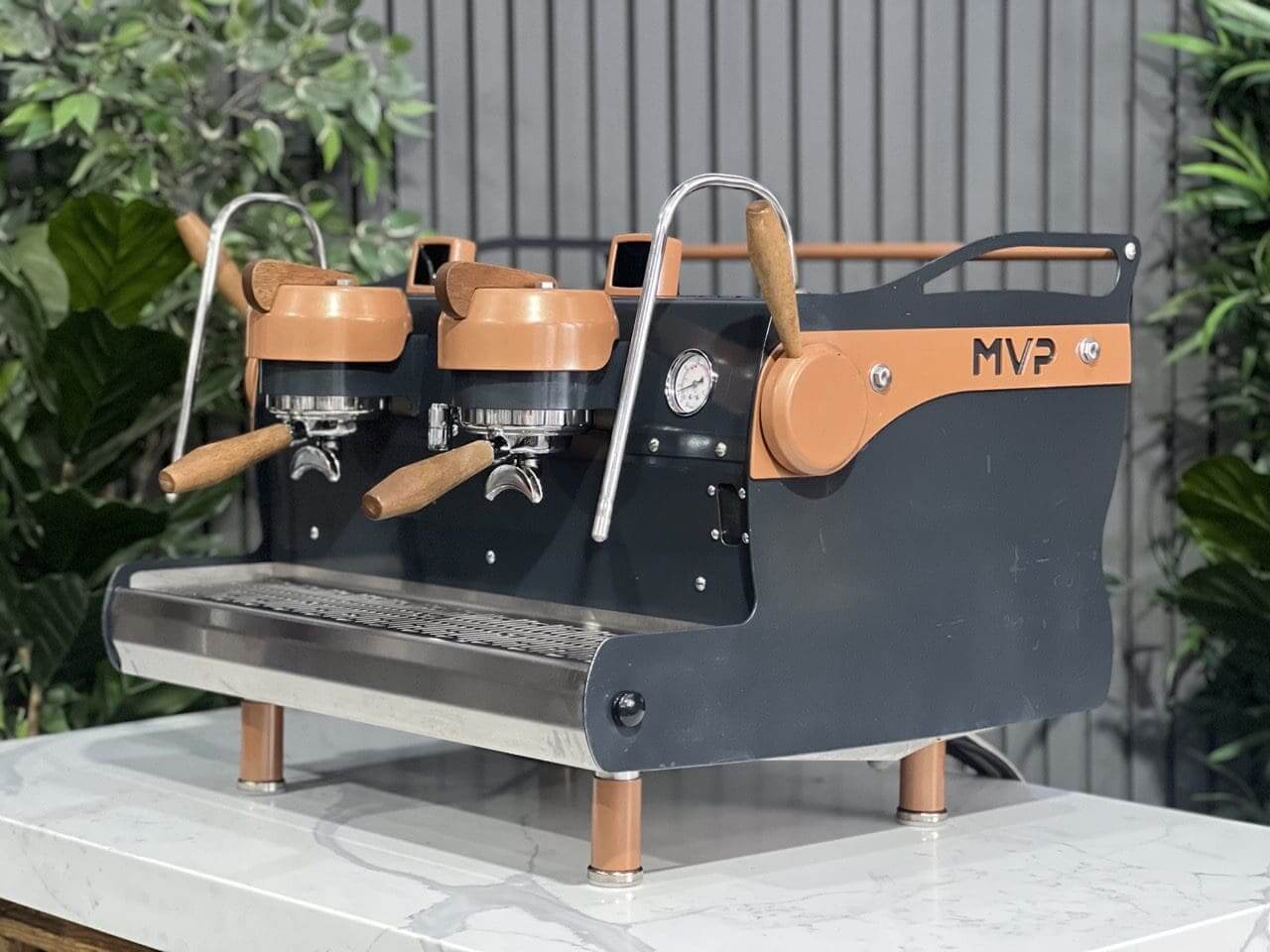 Synesso MVP Navy Blue - 2 Group Commercial Espresso Machine - Brown
