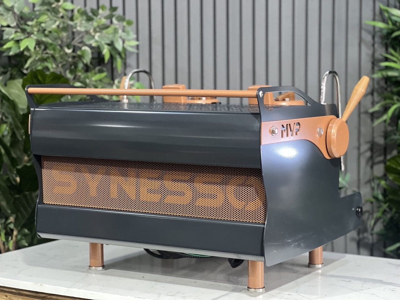 Synesso MVP 2 Group Navy Blue & Brown Espresso Coffee Machine - 37553