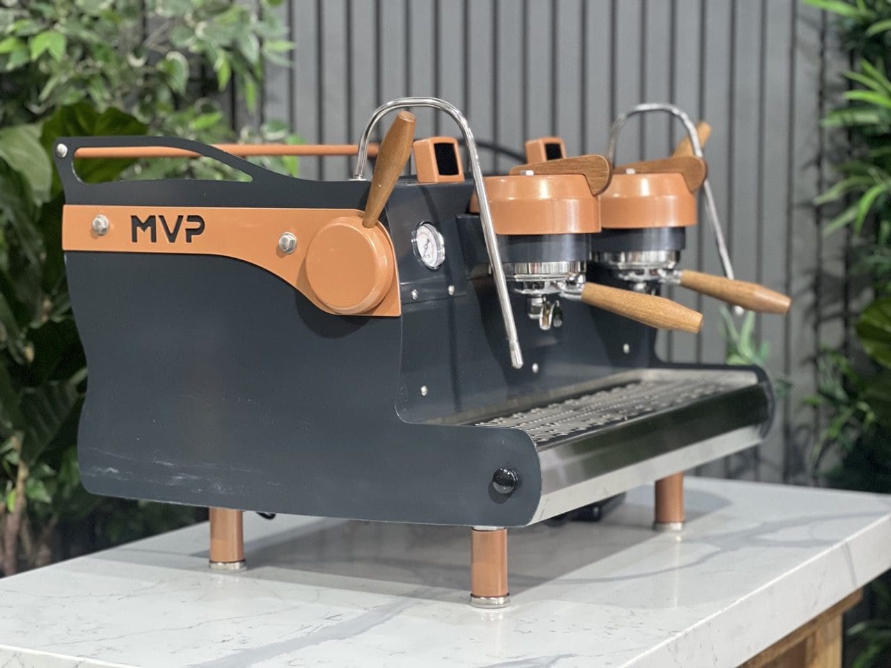 Synesso MVP 2 Group Navy Blue & Brown Espresso Coffee Machine - 37553