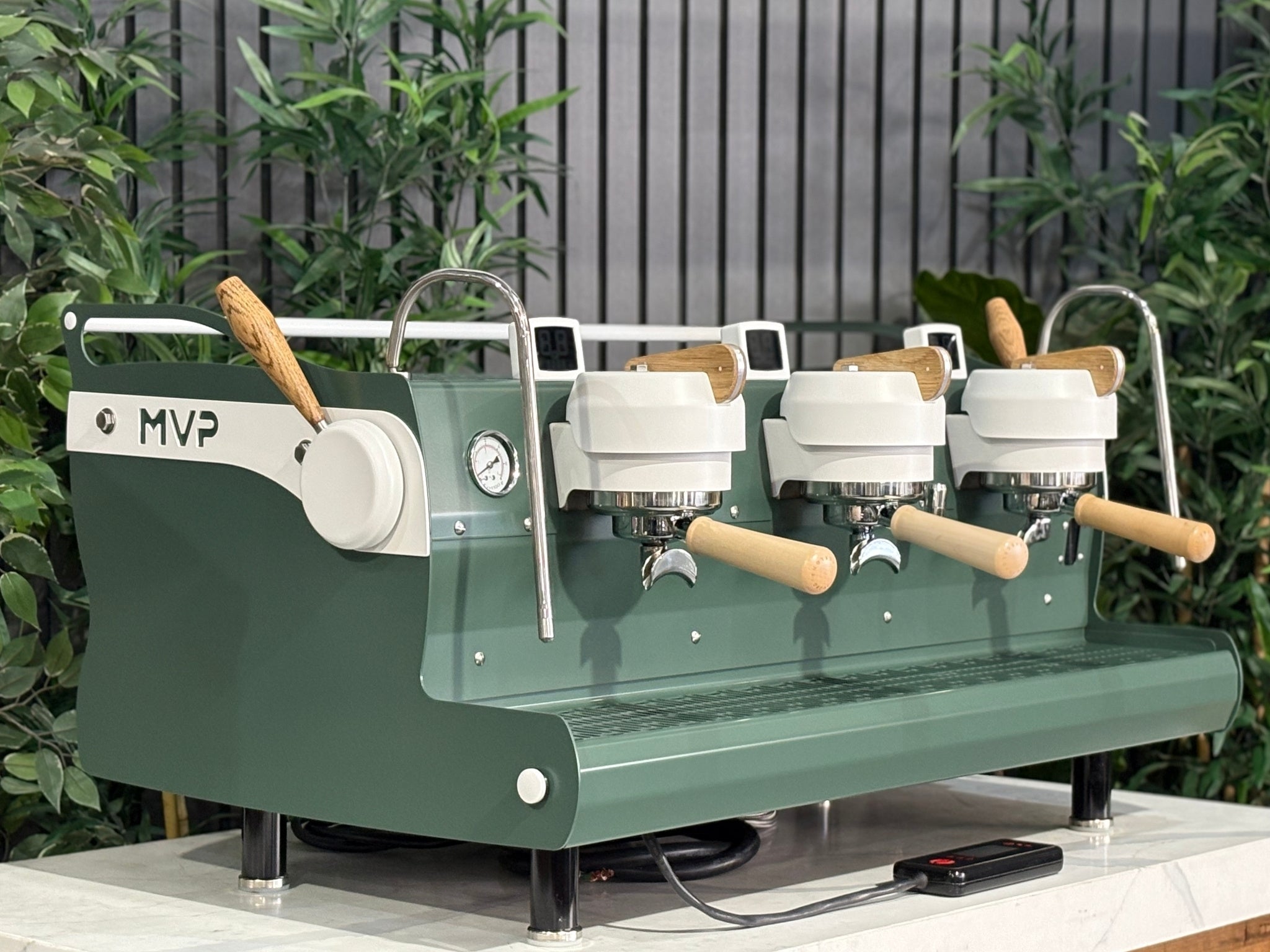 Synesso MVP Green White - 3 Group Commercial Espresso Machine - Timber