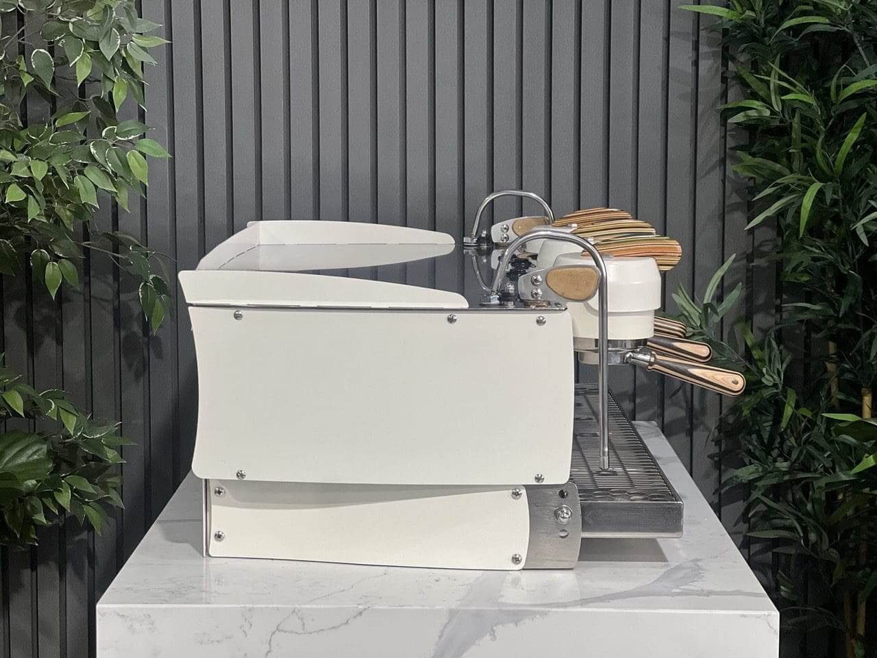 Synesso S300 White w Accents - 3 Group Commercial Espresso Machine - Timber