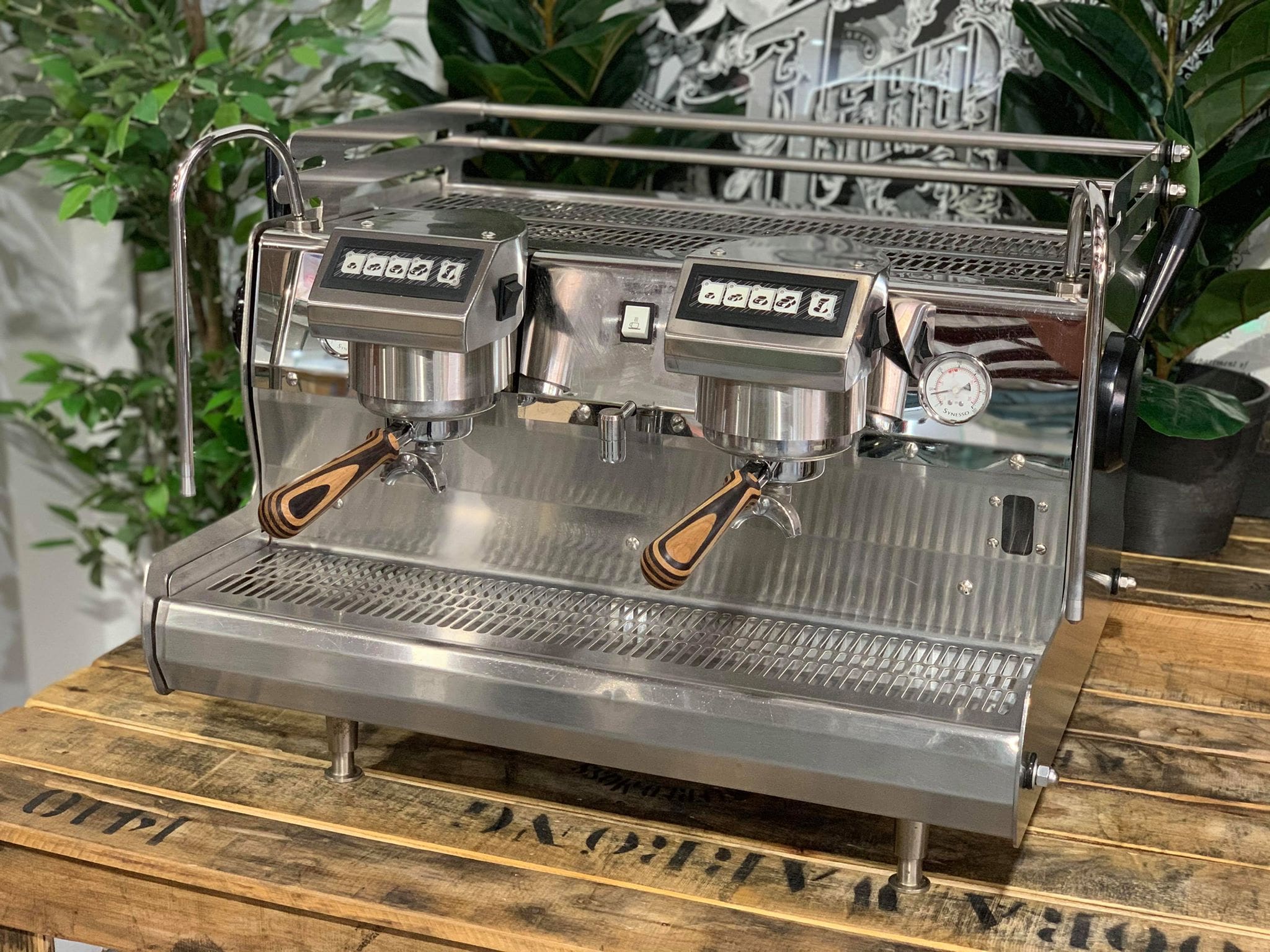 Synesso Sabre 2 Group Stainless Steel with Timber - 15737