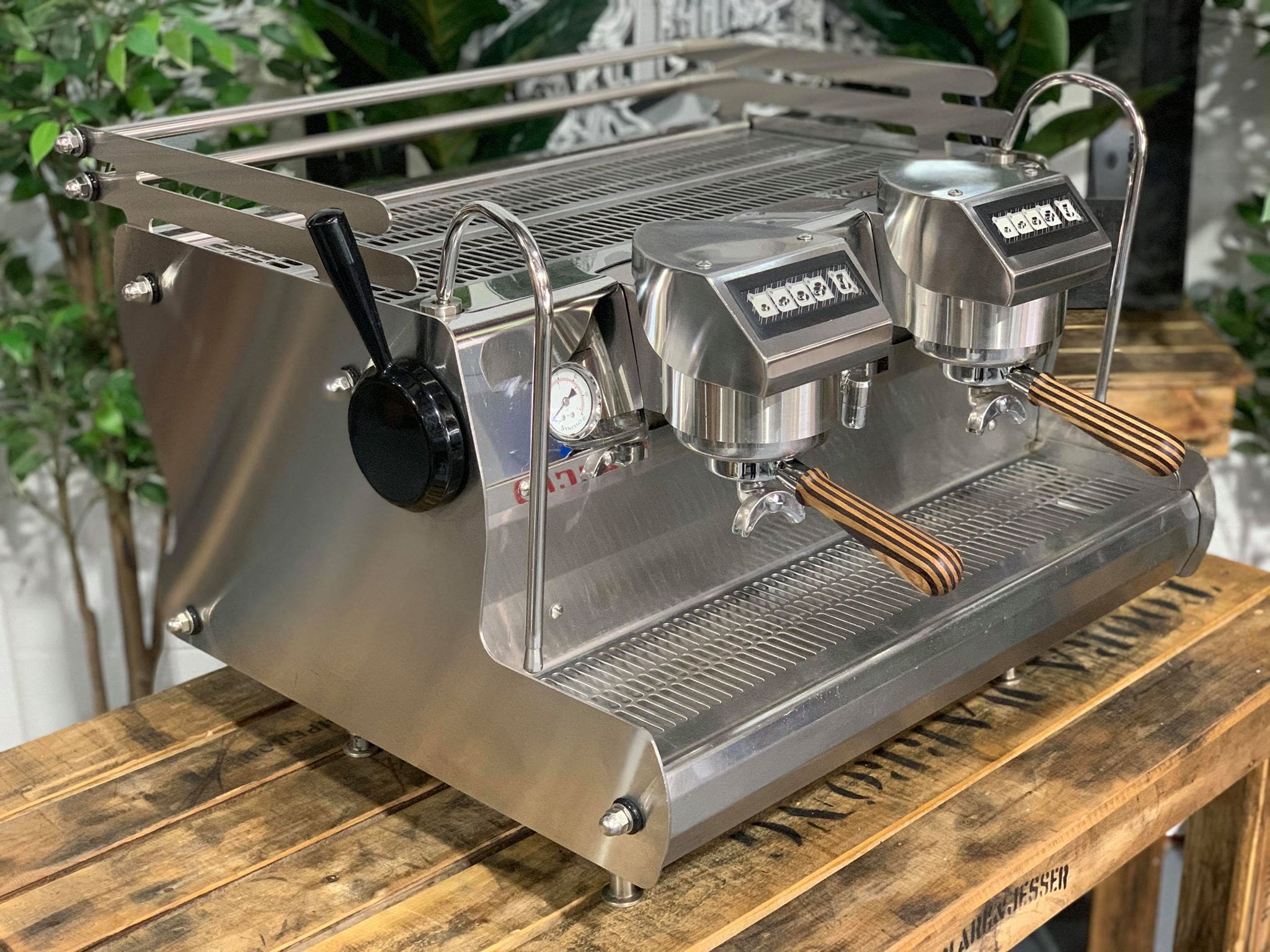 Synesso Sabre 2 Group Stainless Steel with Timber - 15737