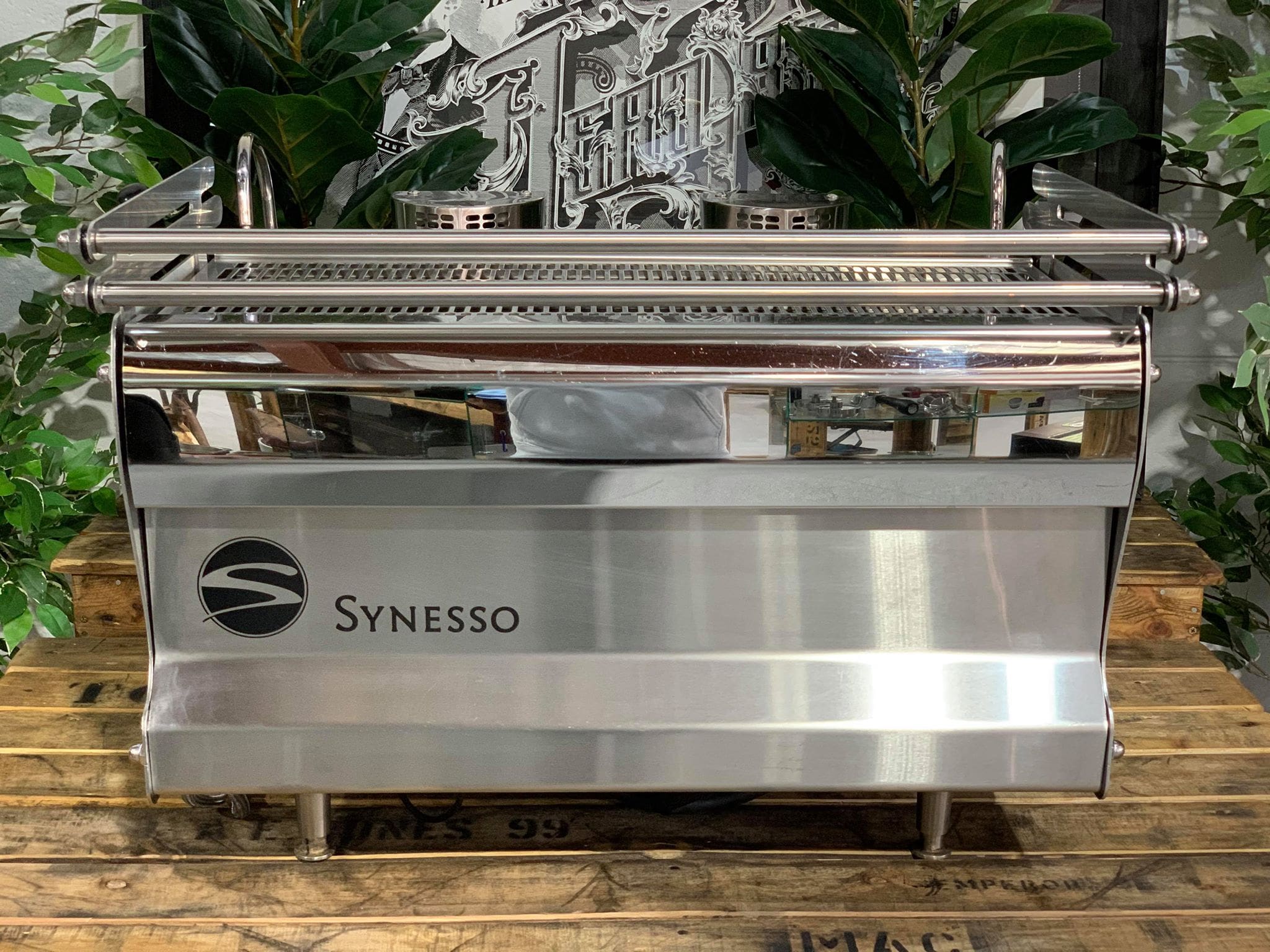 Synesso Sabre 2 Group Stainless Steel with Timber - 15737