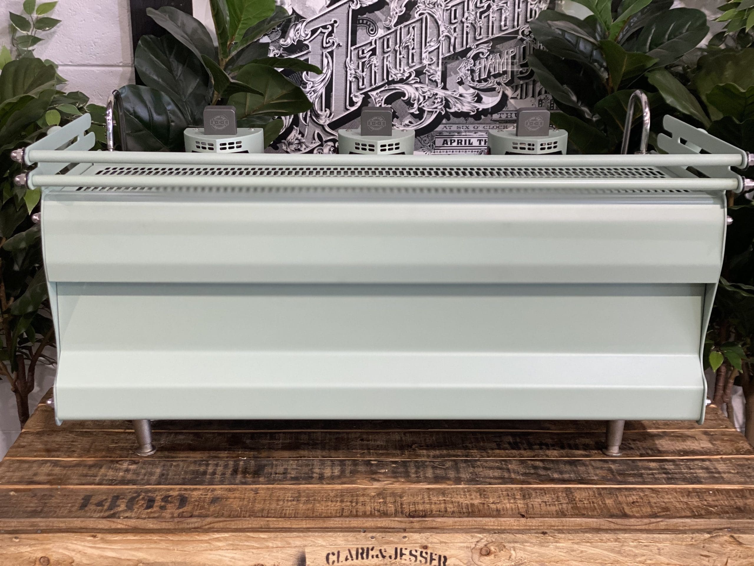 Synesso Sabre 3 Group W Shot Timers Sage Green Espresso Coffee Machine - 34019