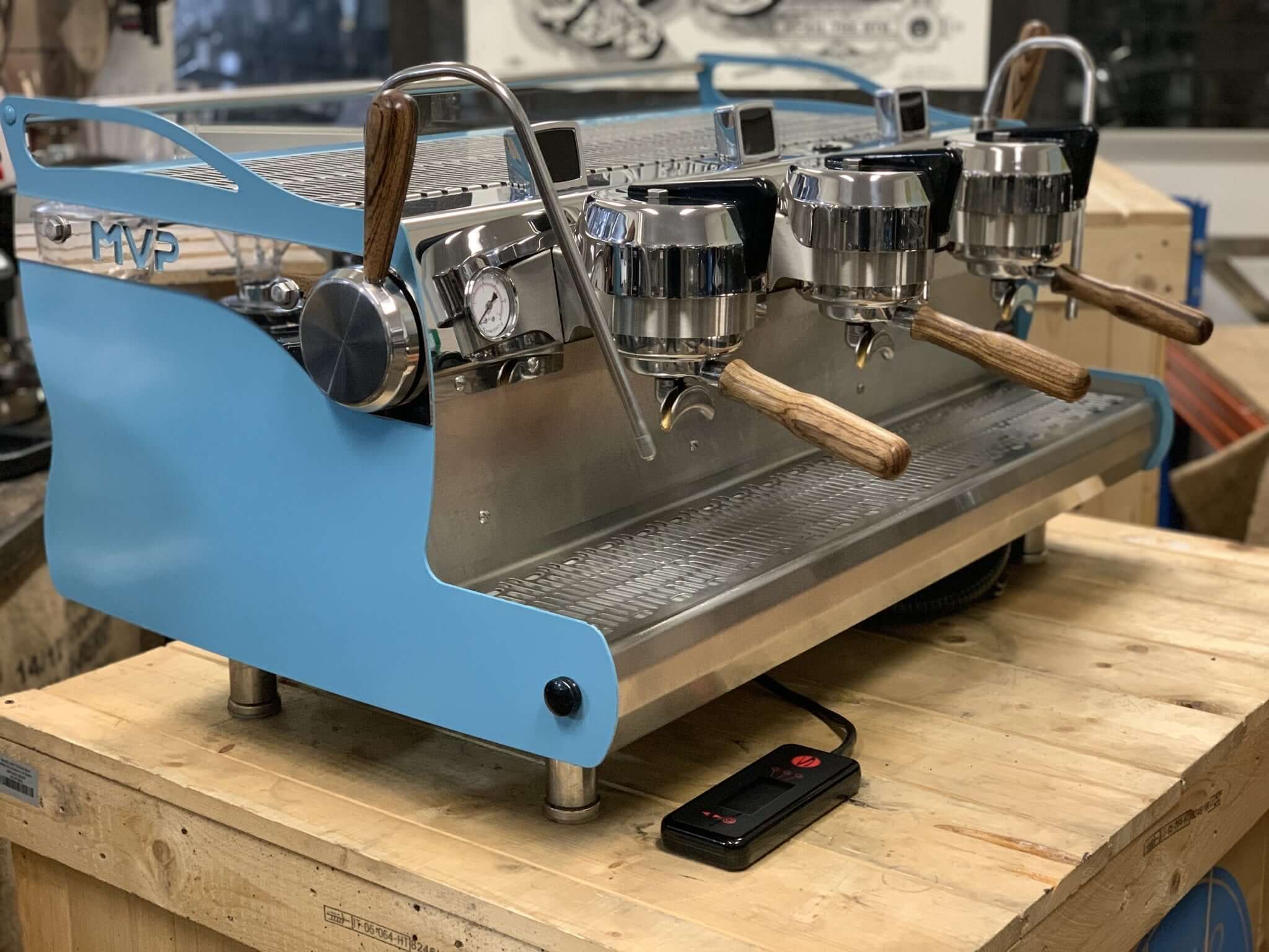 Synesso MVP Baby - 3 Group Commercial Espresso Machine - Blue