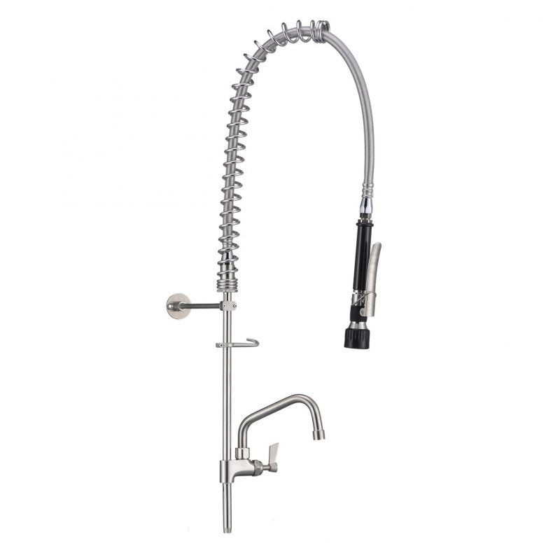 Stainless Steel Pre Rinse Sub Assembly With Pot Filler 6 Inch - T-3M2928-06