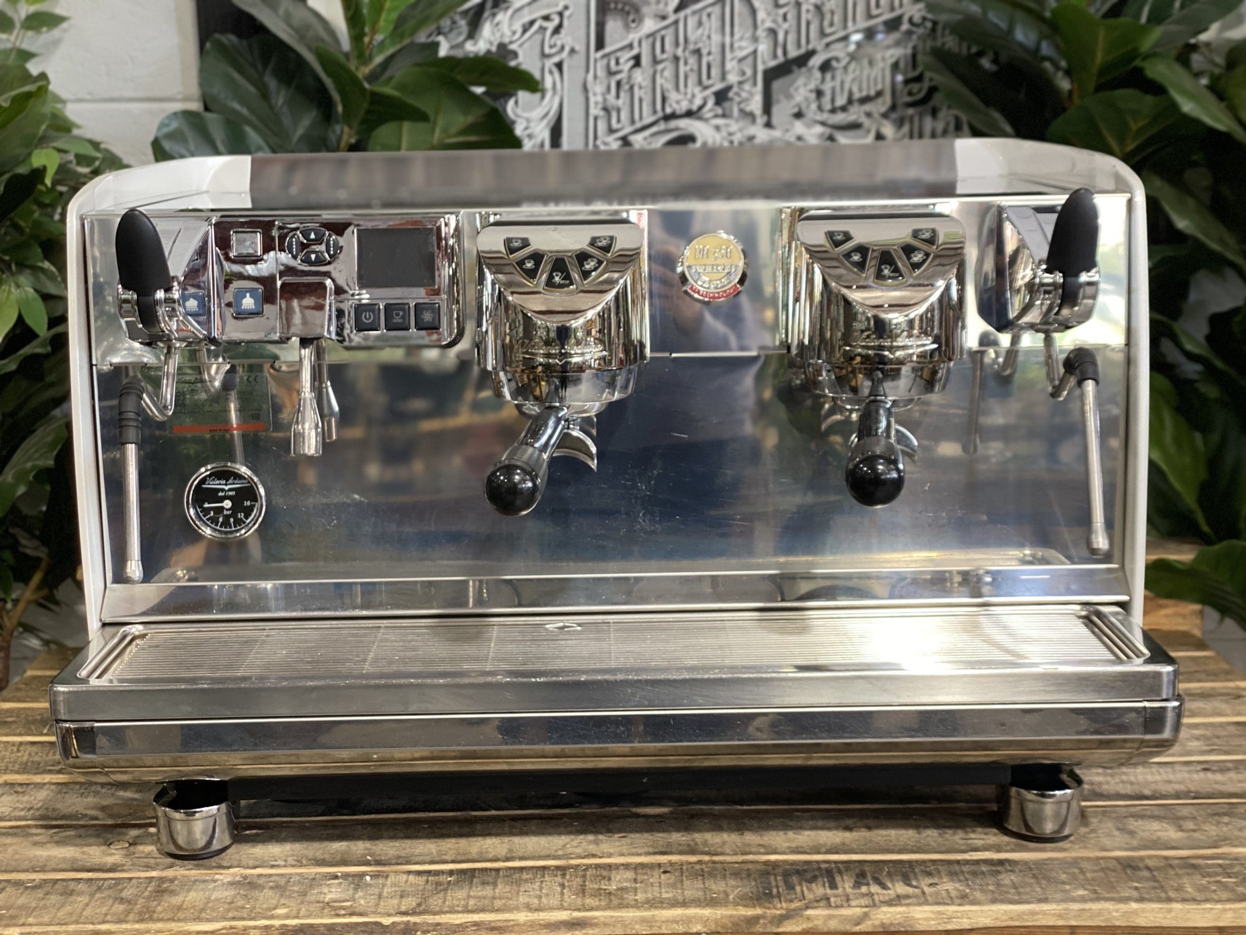 Victoria Arduino White Eagle 2 Group White & Stainless Espresso Coffee Machine - 34334