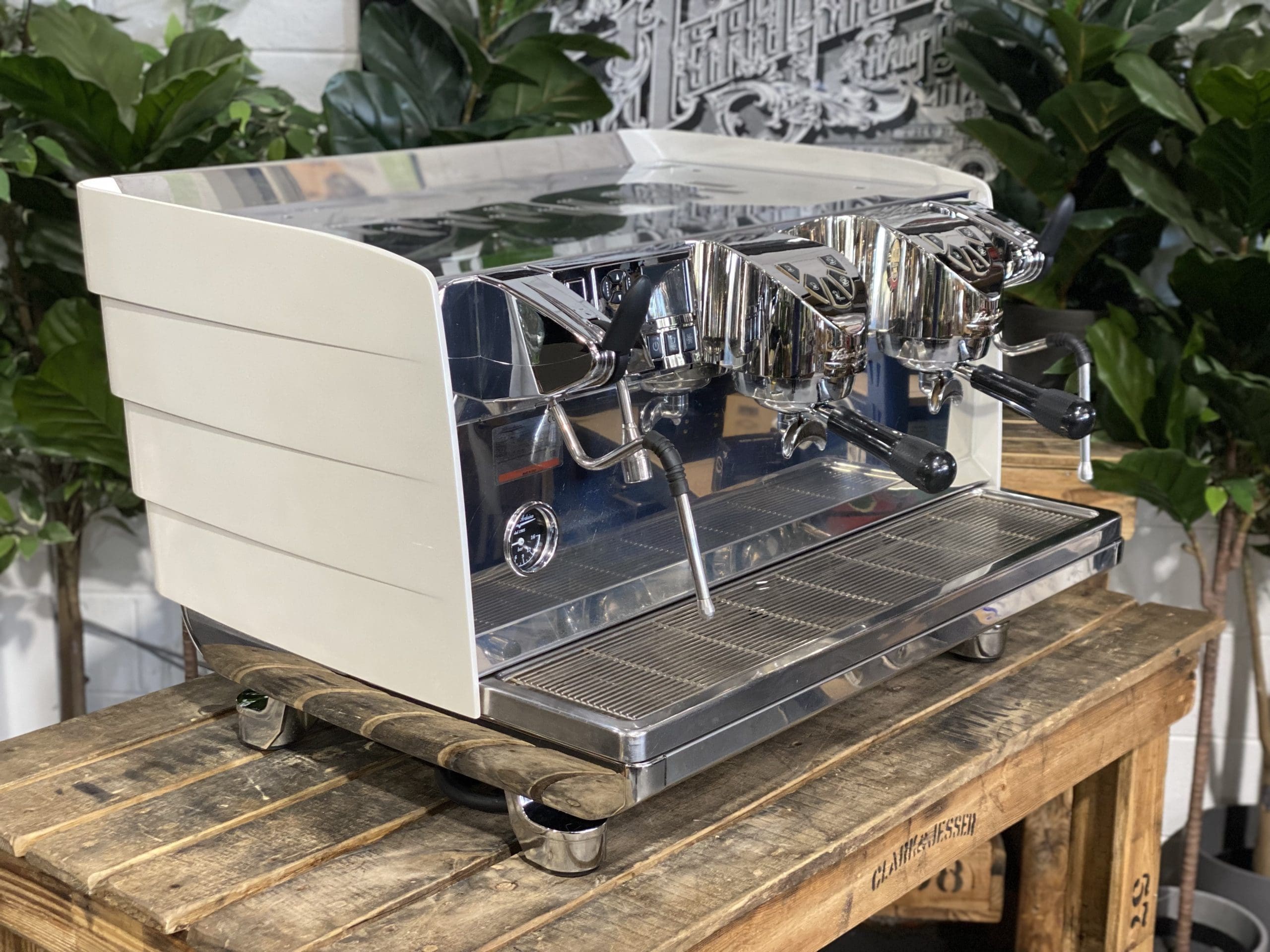 Victoria Arduino White Eagle 2 Group White & Stainless Espresso Coffee Machine - 34334