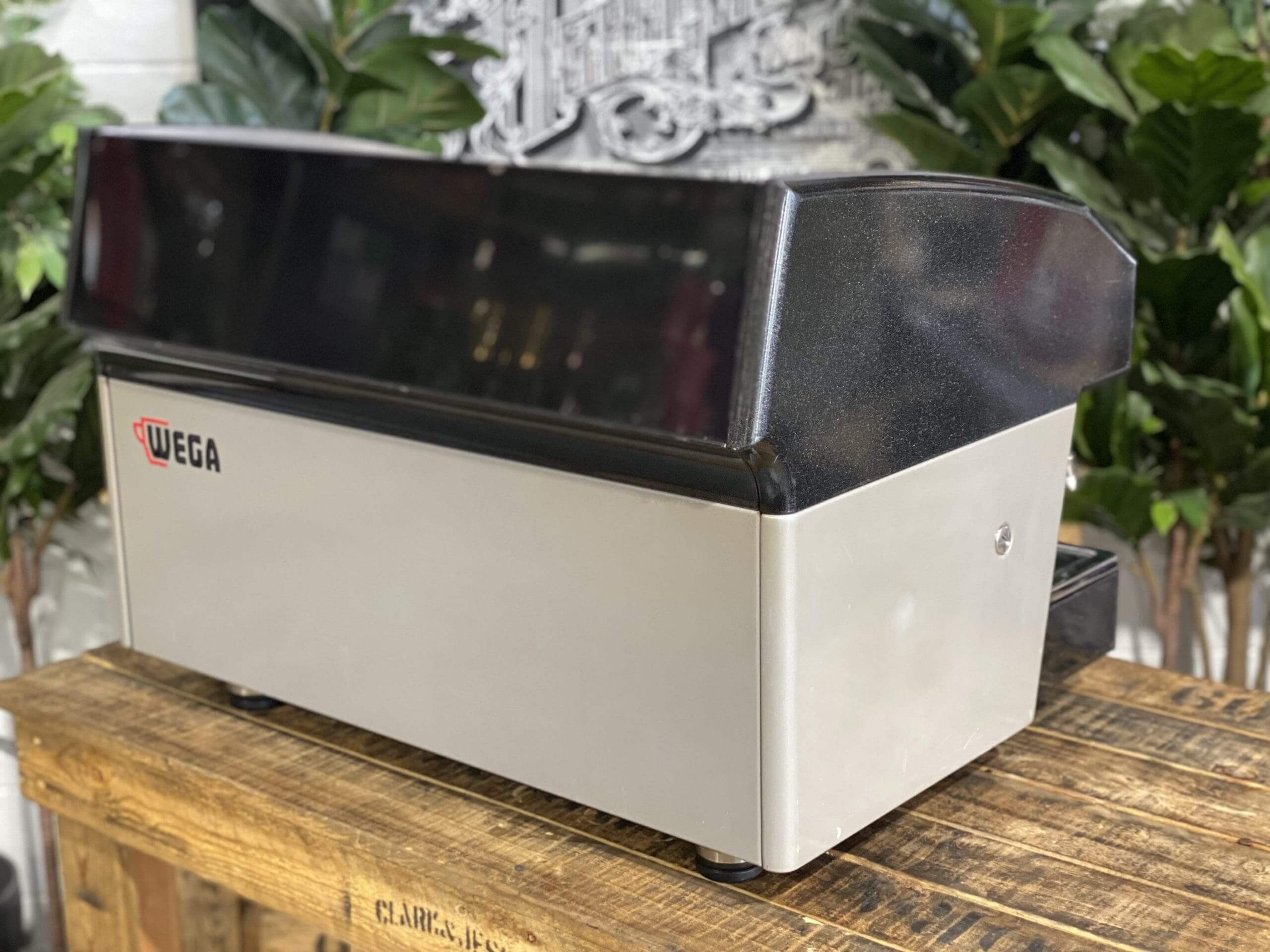 Wega Atlas Black & Silver Black - 2 Group Commercial Espresso Machine - Grey