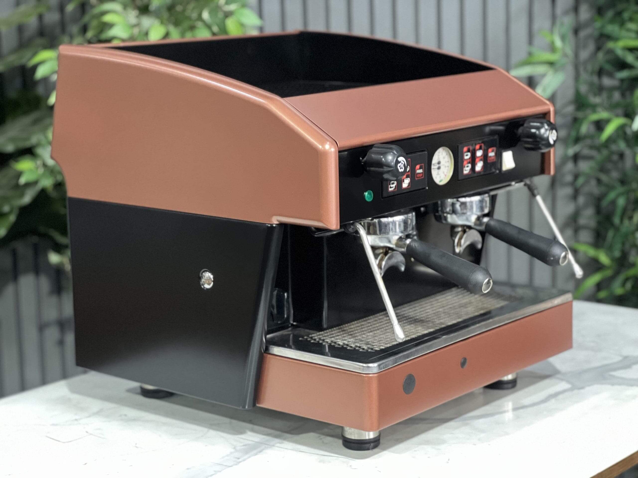 Wega Atlas Compact Black - 2 Group Commercial Espresso Machine - Bronze