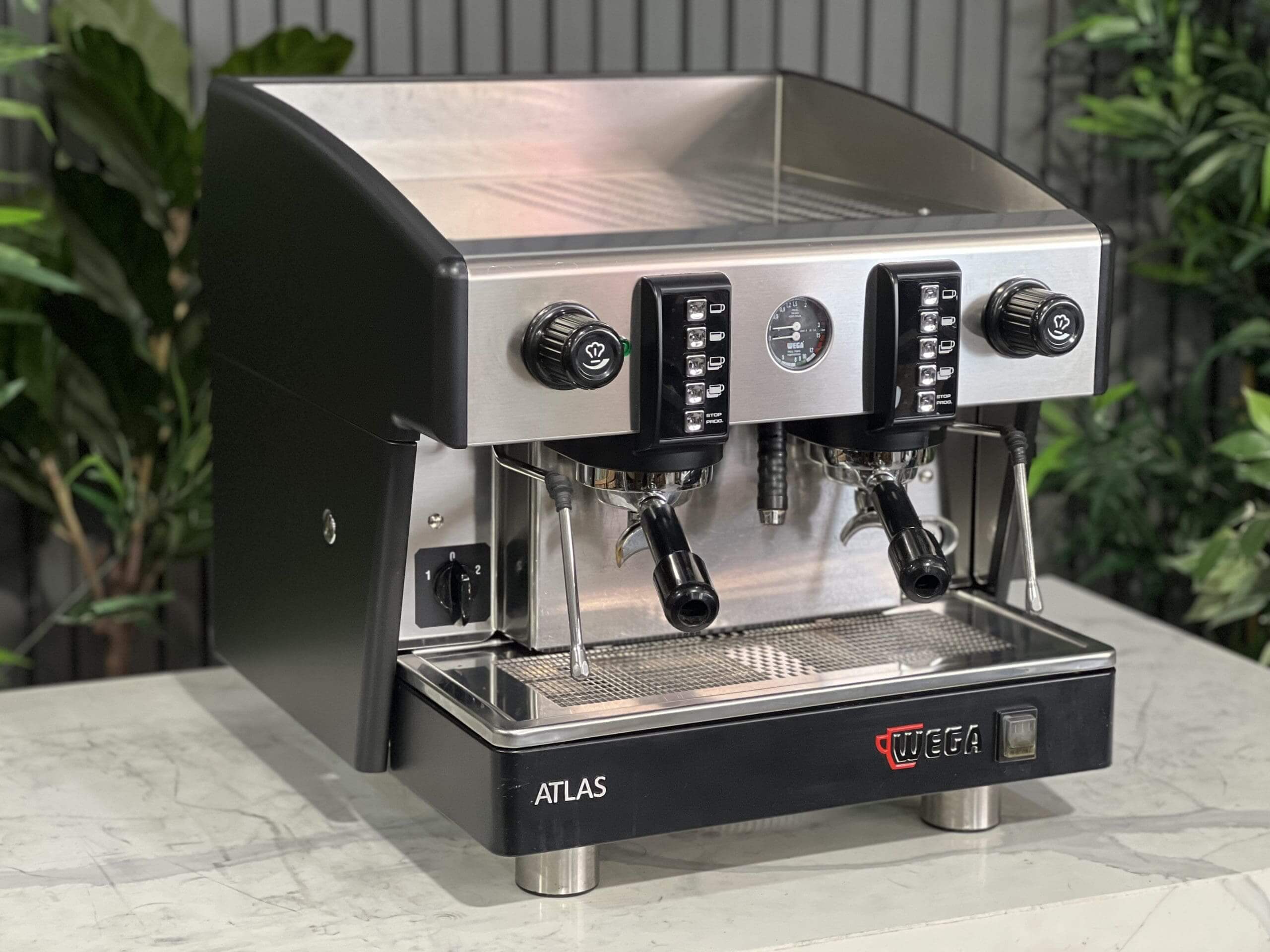 Wega Atlas Compact EVD - 2 Group Commercial Espresso Machine - Black