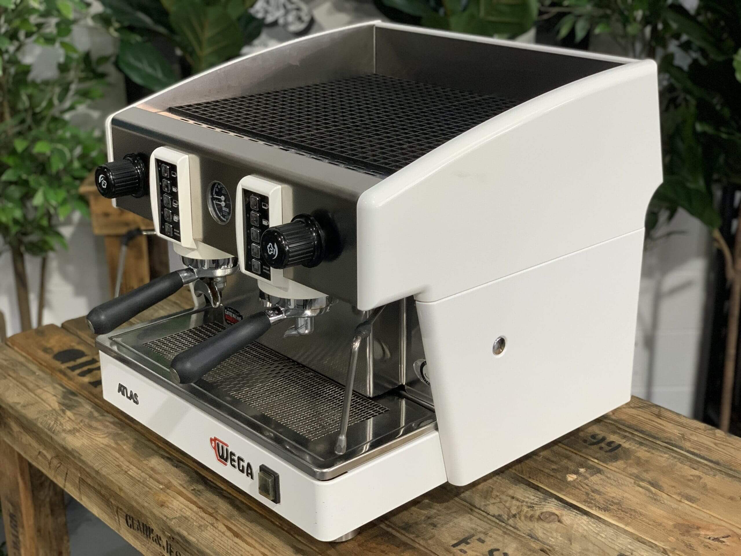 Wega Atlas EVD Compact - 2 Group Commercial Espresso Machine - White