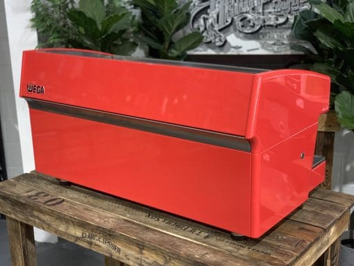Wega Atlas EVD Bright - 3 Group Commercial Espresso Machine - Red