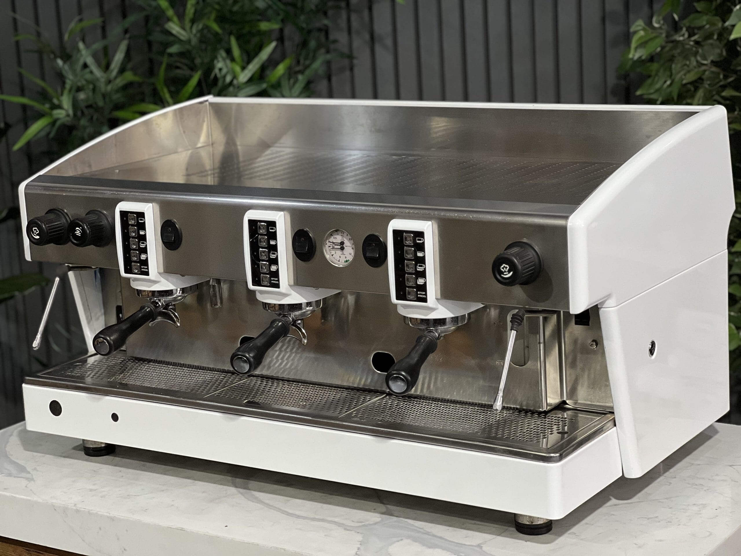 Wega Atlas EVD - 3 Group Commercial Espresso Machine - White