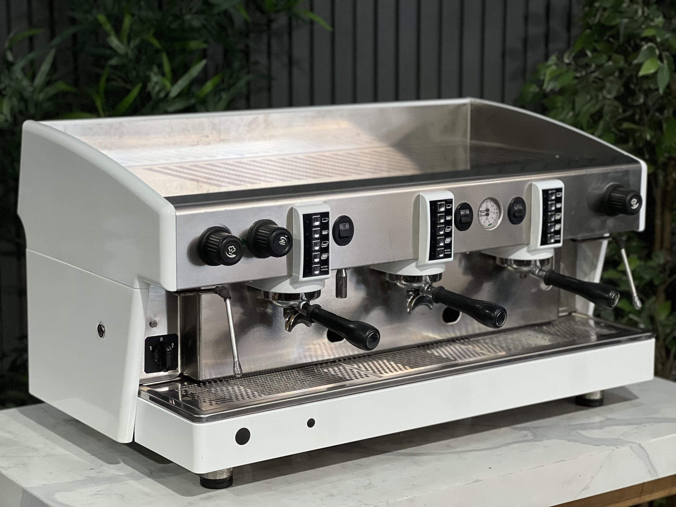 Wega Atlas EVD - 3 Group Commercial Espresso Machine - White