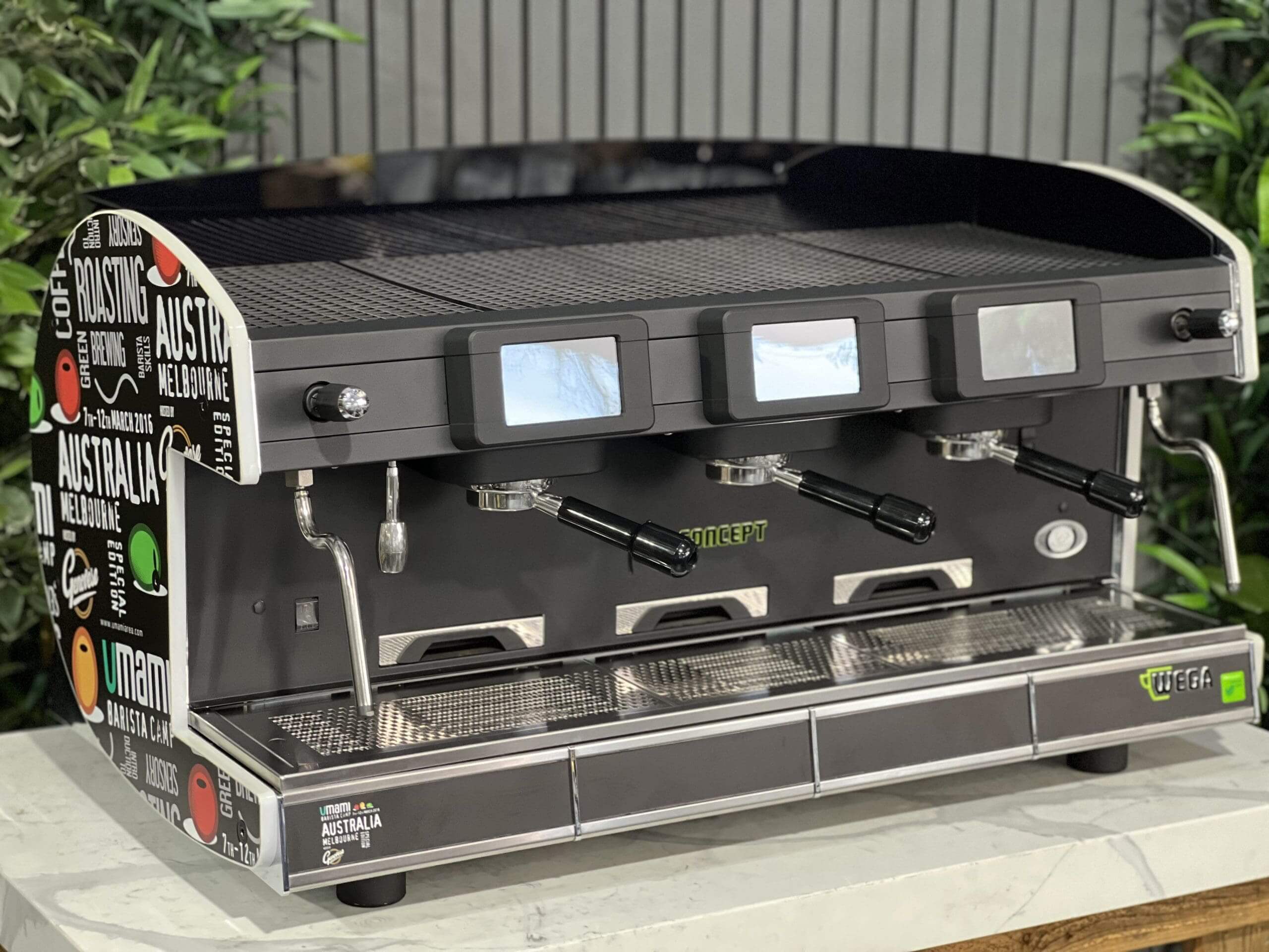 Wega My Concept & Wrap - 3 Group Commercial Espresso Machine - Black