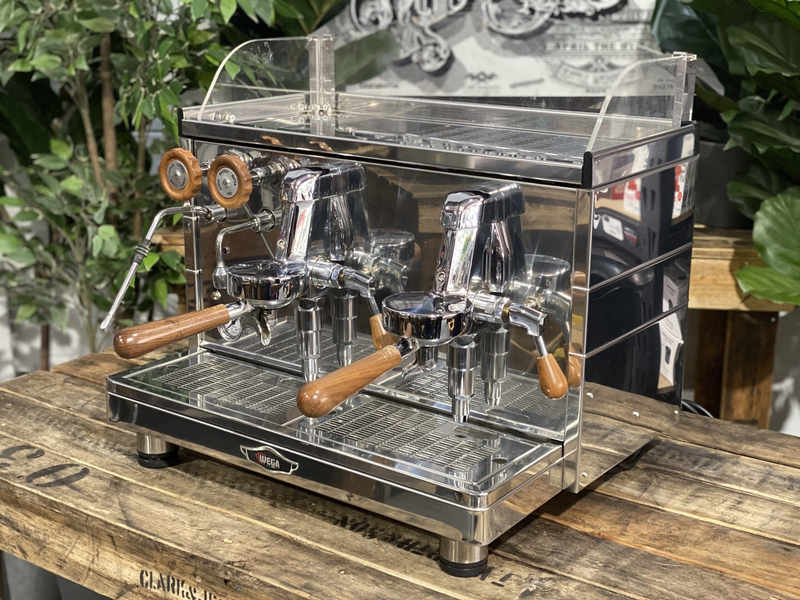 Wega Mini Nova Classic 2 Group Stainless & Timber – New - 16569