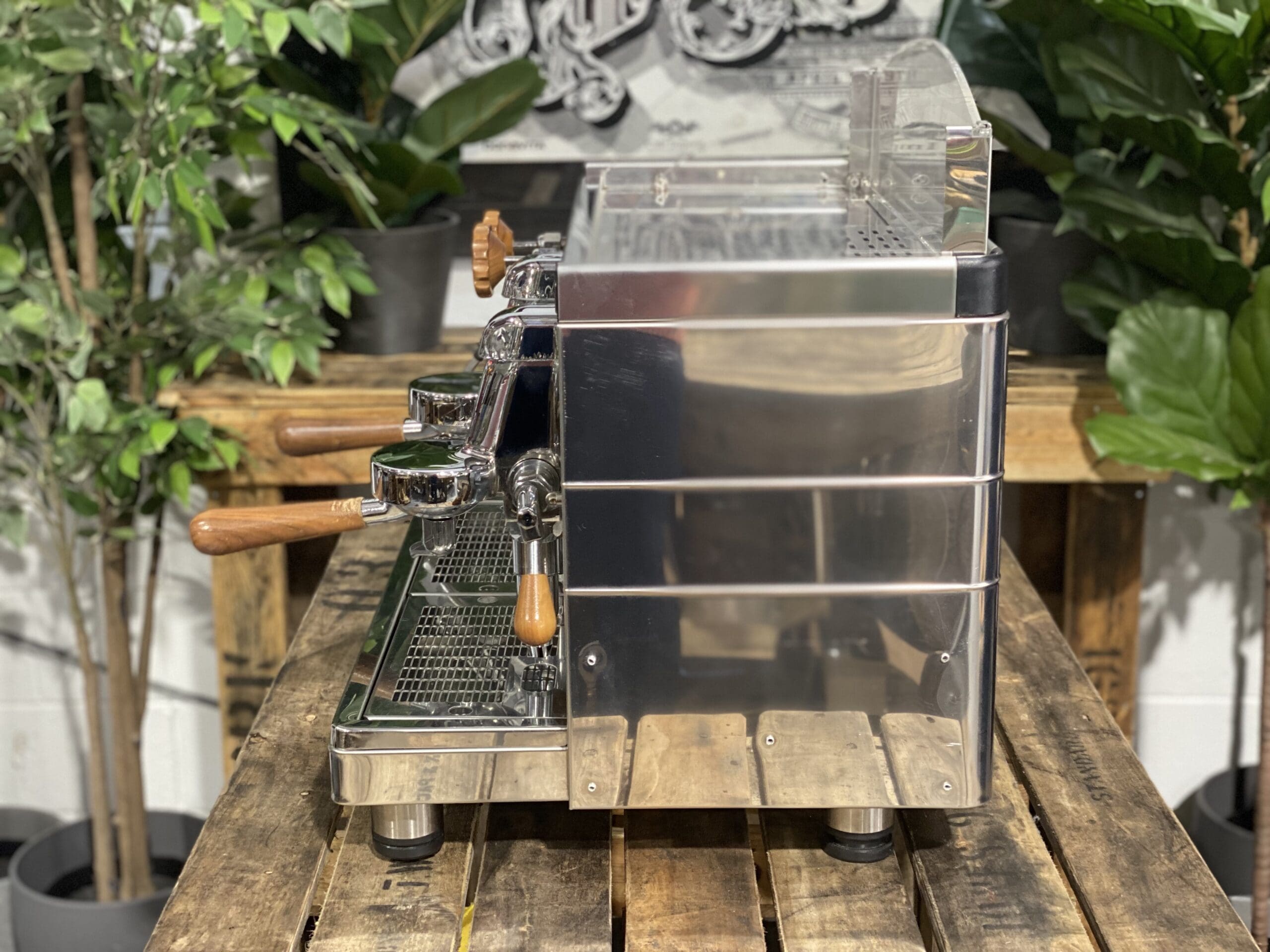 Wega Mini Nova Classic 2 Group Stainless & Timber – New - 16569