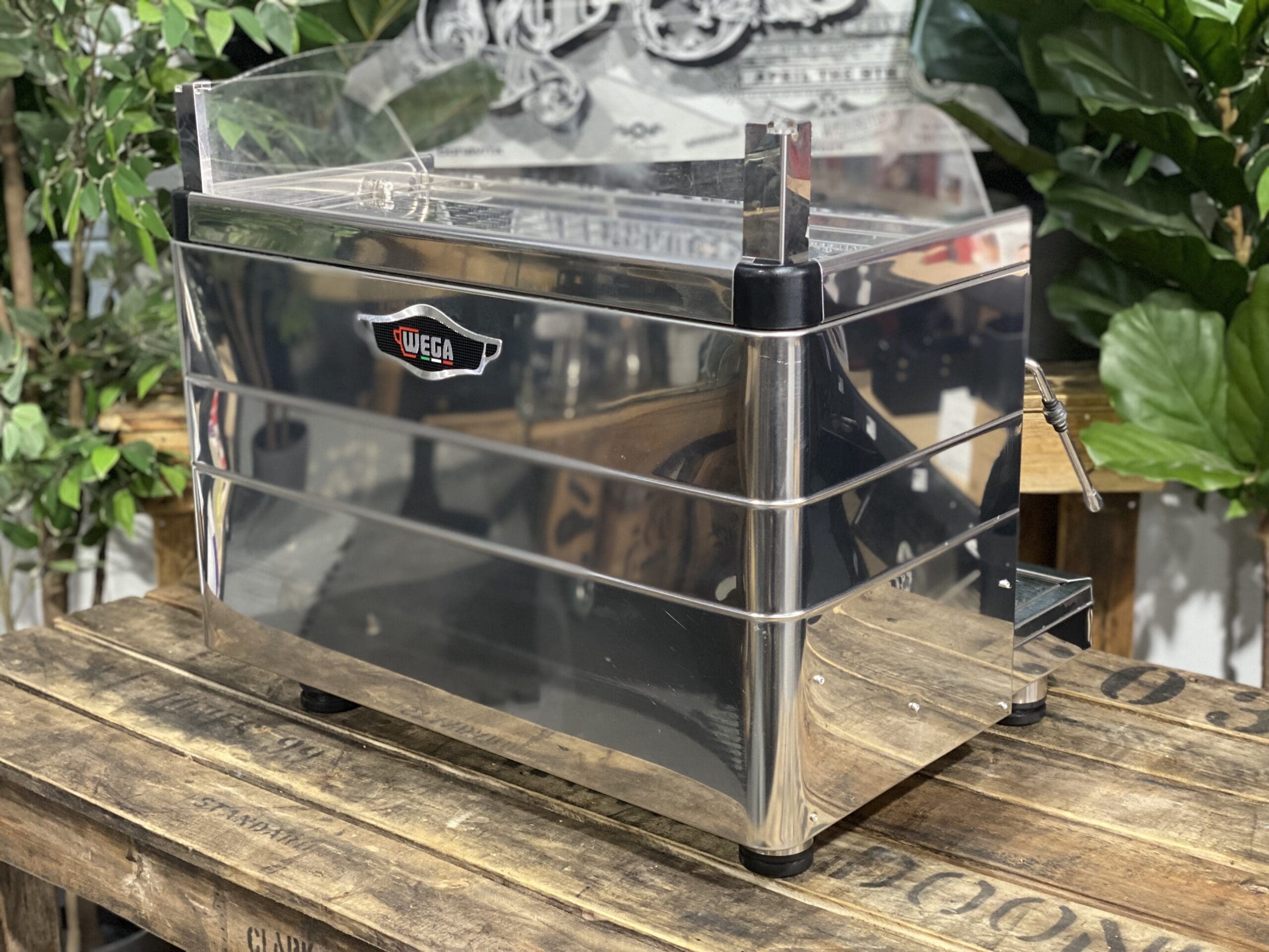 Wega Mini Nova Classic 2 Group Stainless & Timber – New - 16569