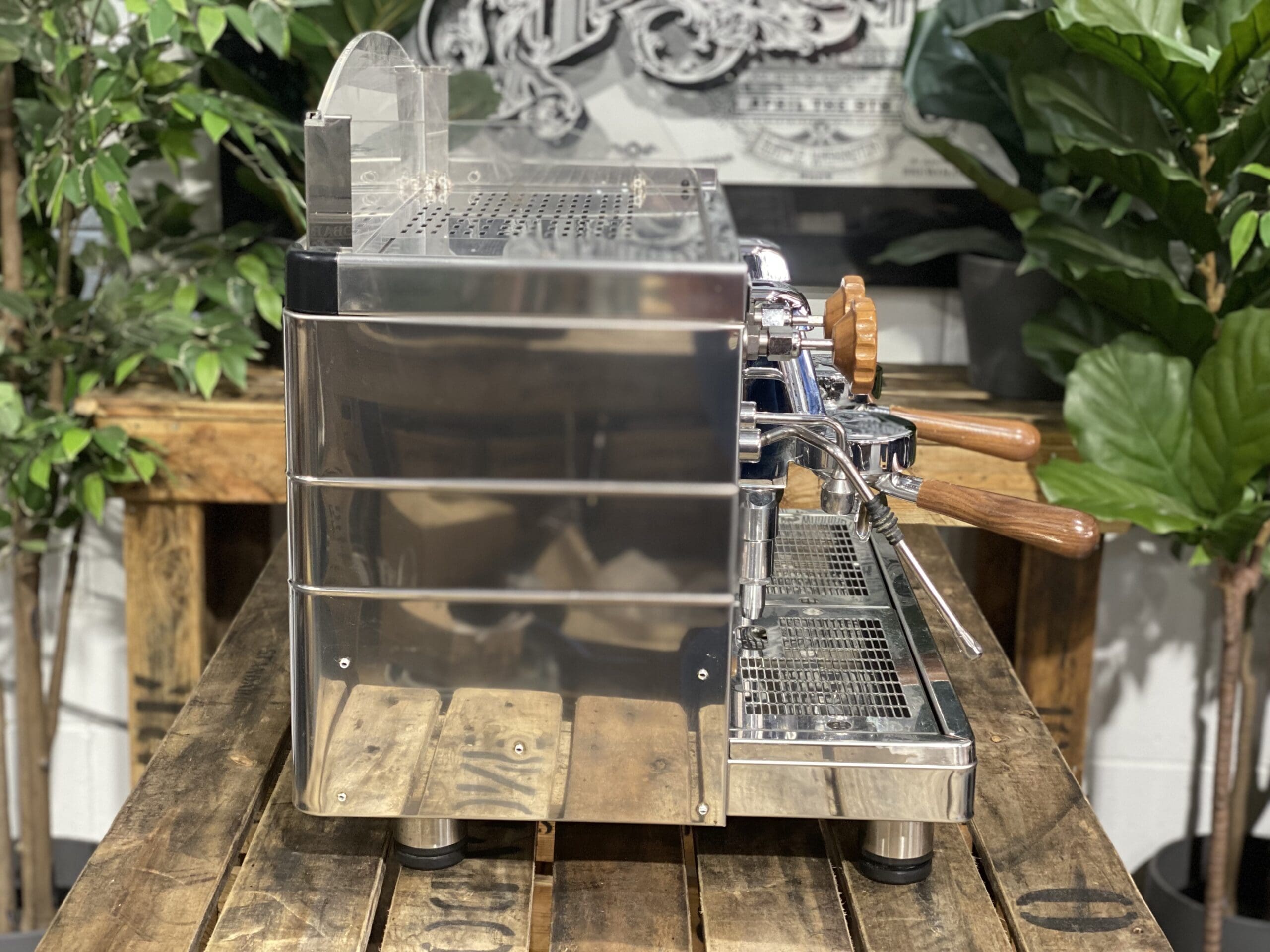 Wega Mini Nova Classic 2 Group Stainless & Timber – New - 16569