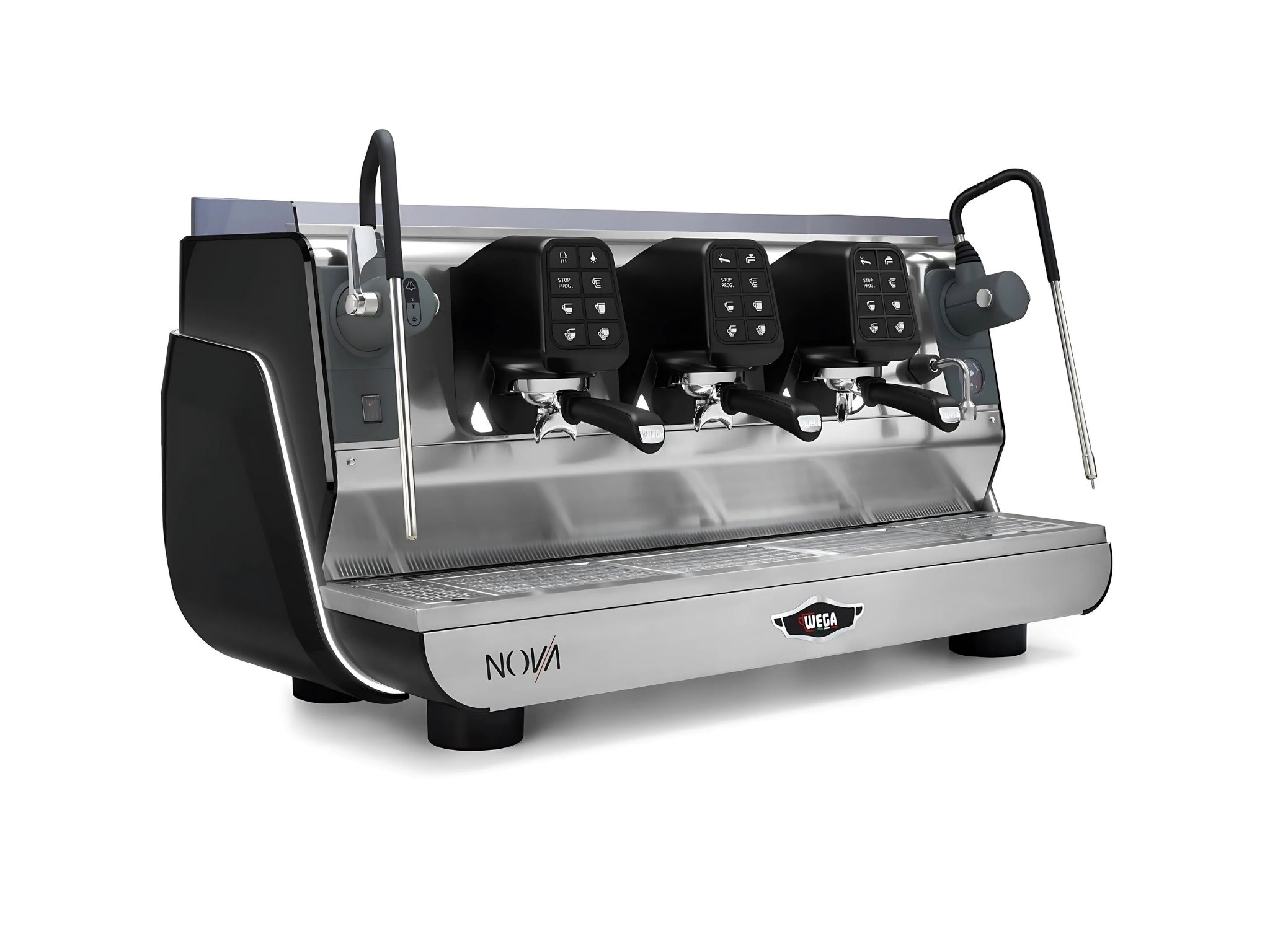 Wega Nova EVD - 3 Group Commercial Espresso Machine - Black