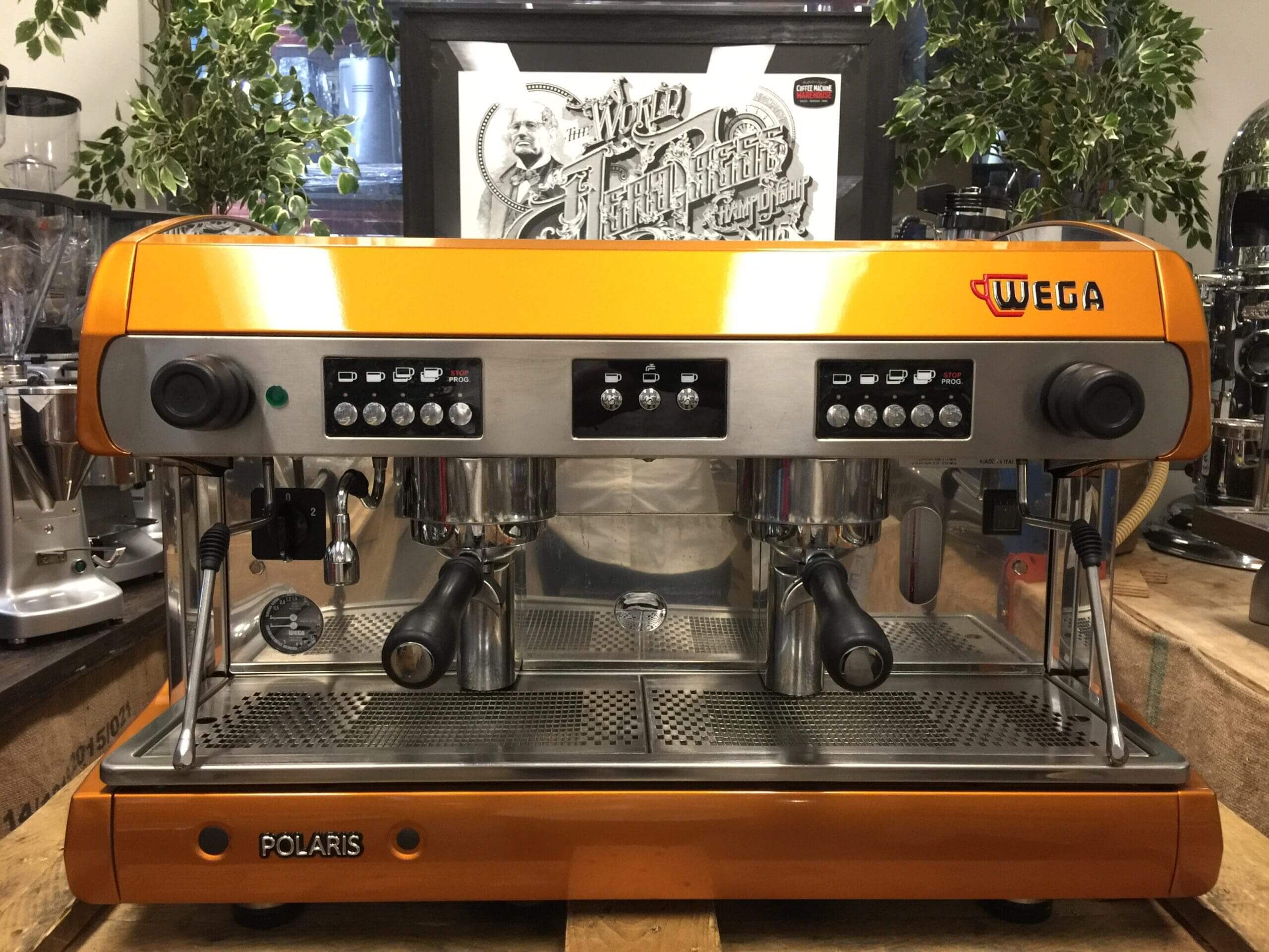 Wega Polaris Low Cup Custom - 2 Group Commercial Espresso Machine - Bronze