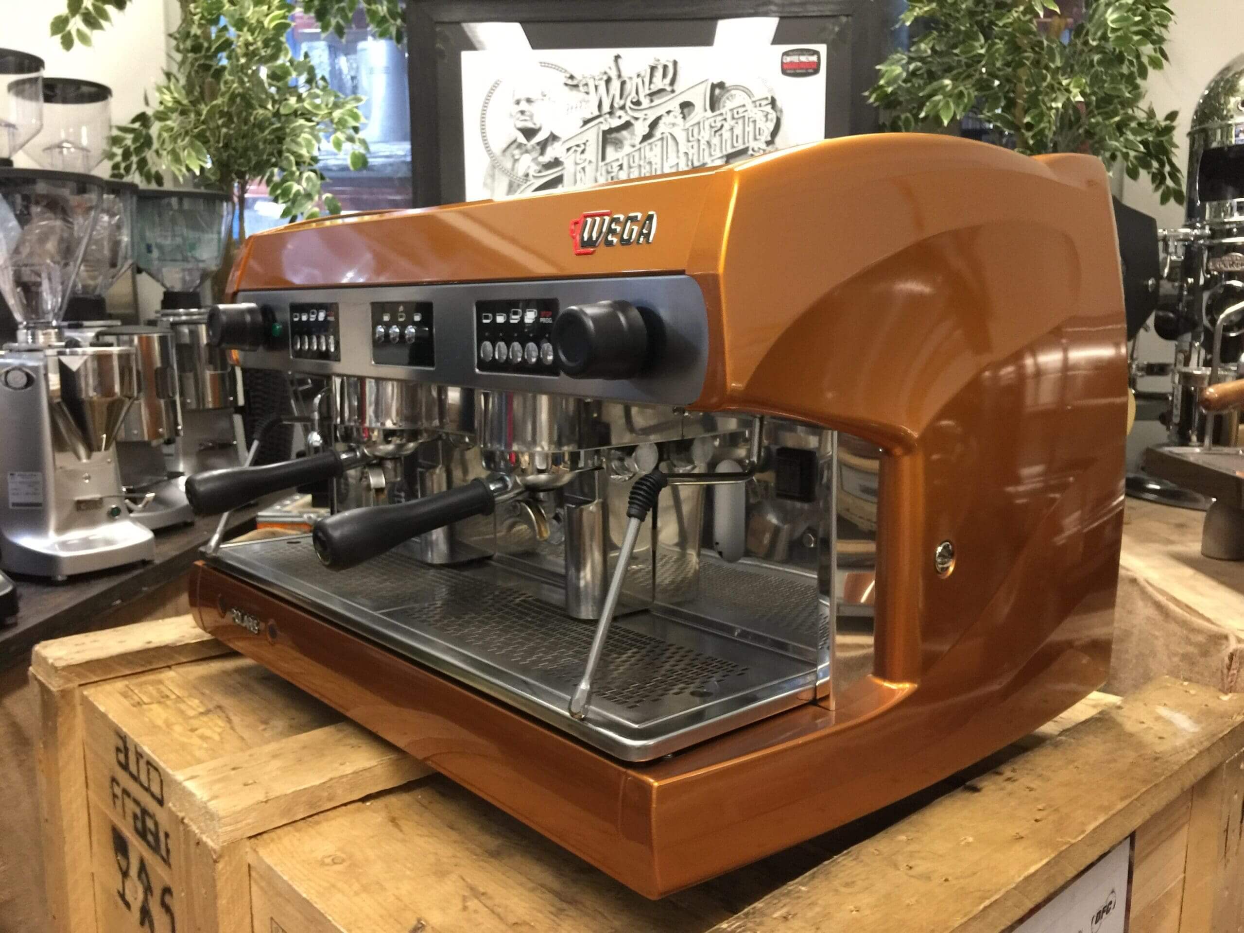 Wega Polaris Low Cup Custom - 2 Group Commercial Espresso Machine - Bronze