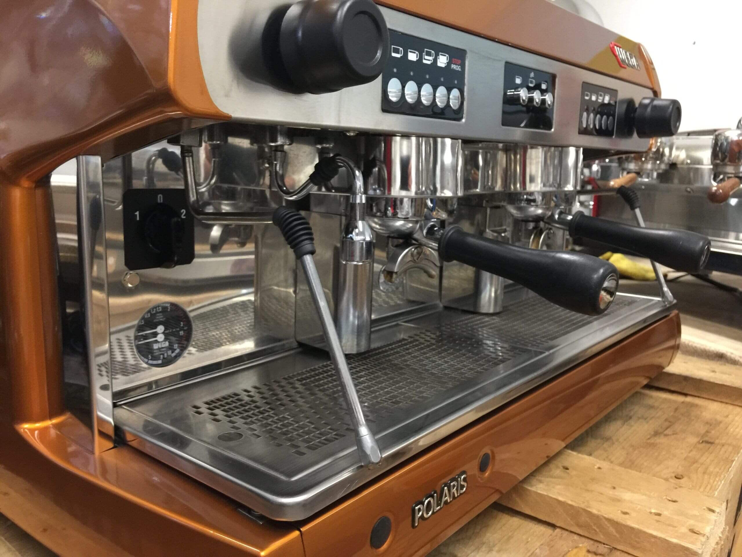 Wega Polaris Low Cup Custom - 2 Group Commercial Espresso Machine - Bronze