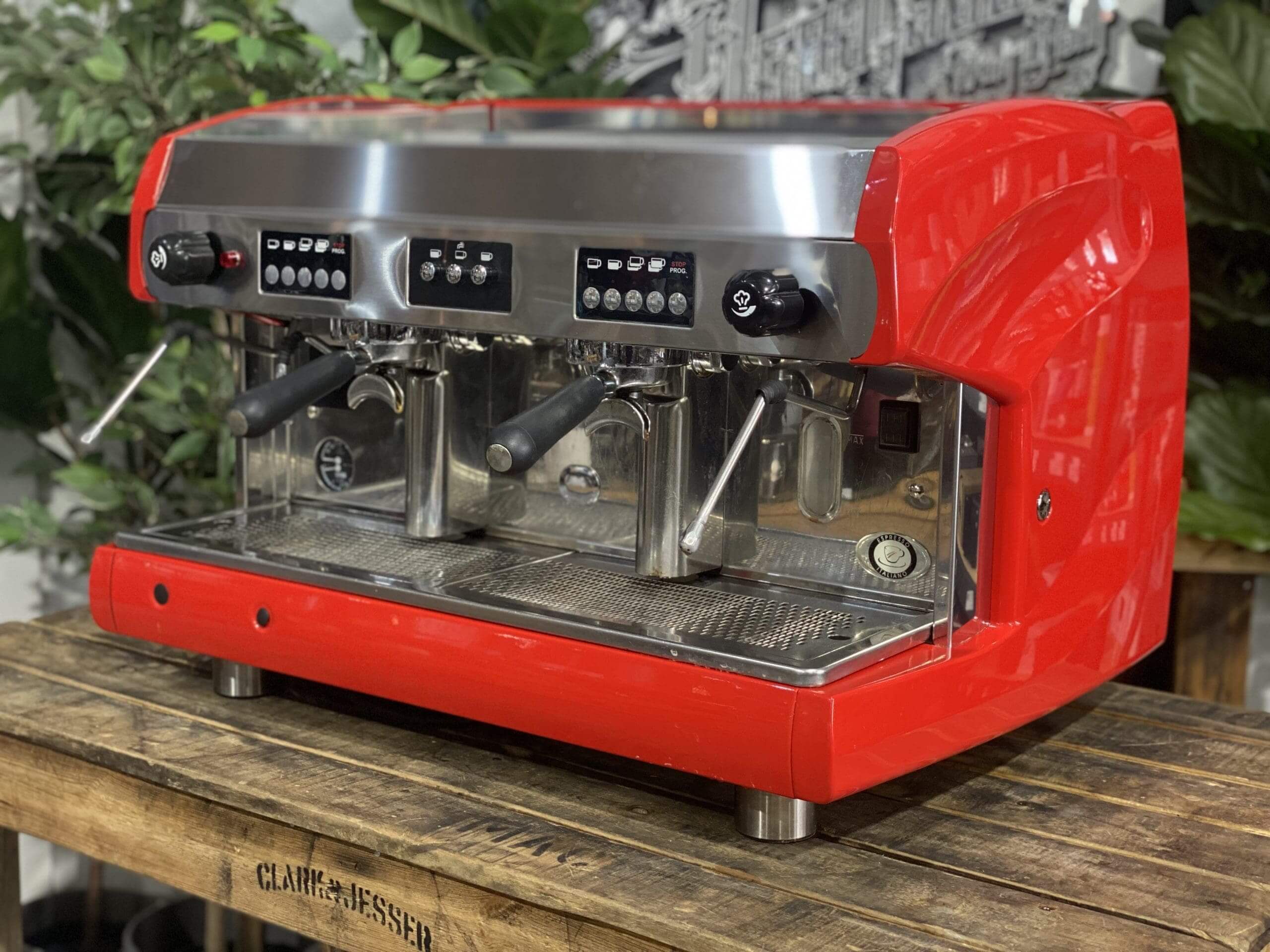 Wega Polaris High Cup - 2 Group Commercial Espresso Machine - Red