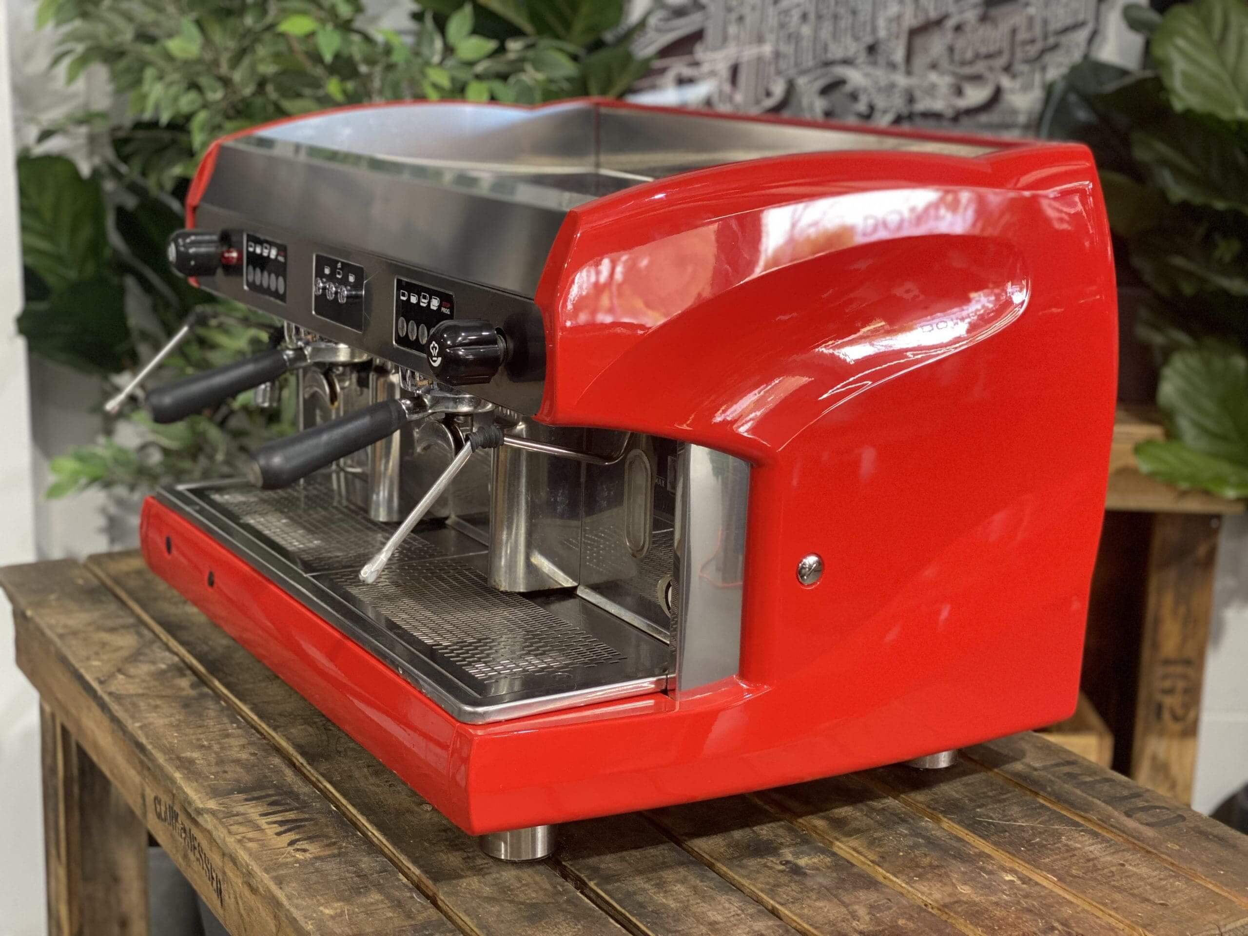 Wega Polaris High Cup - 2 Group Commercial Espresso Machine - Red