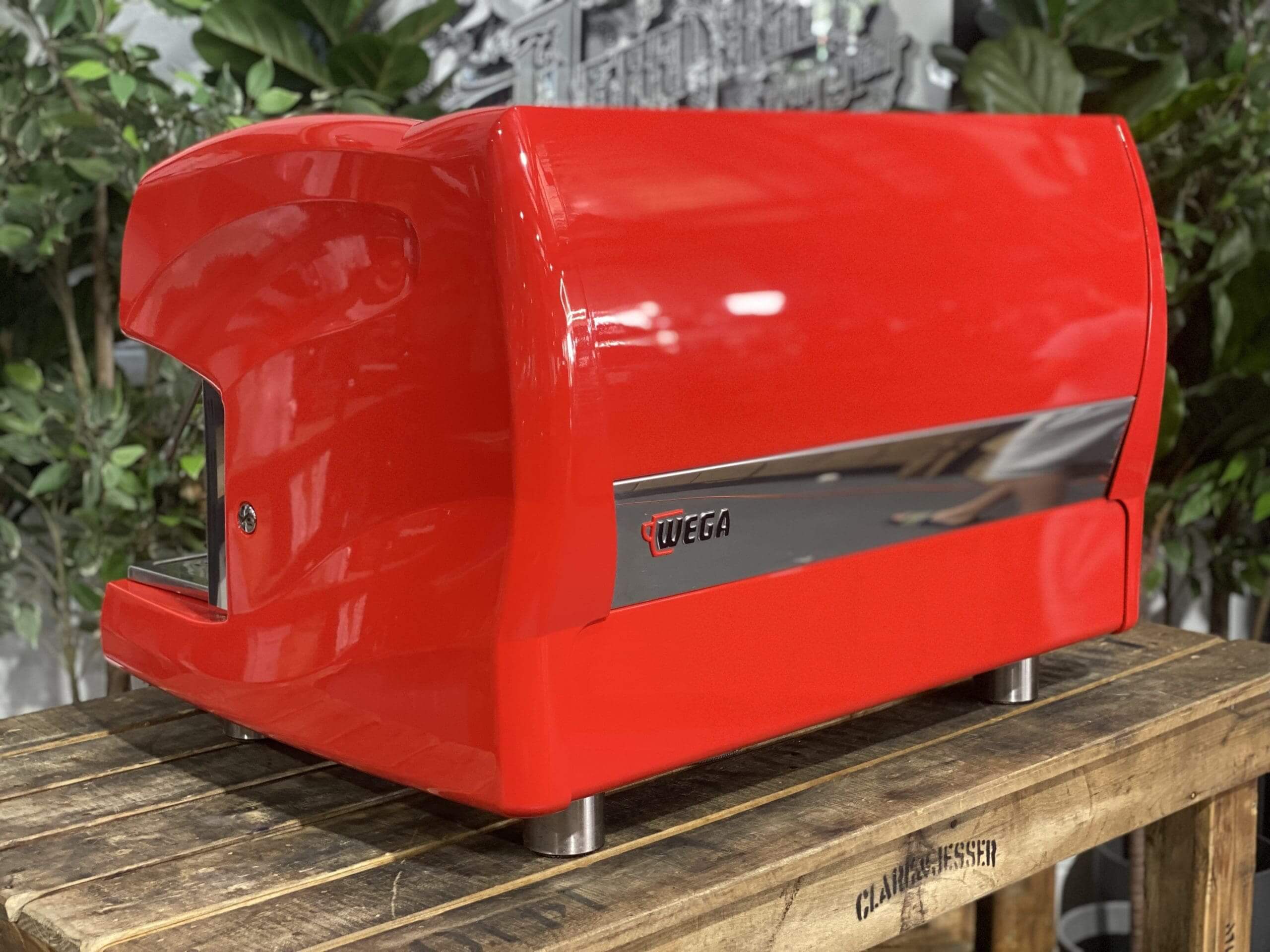 Wega Polaris High Cup - 2 Group Commercial Espresso Machine - Red
