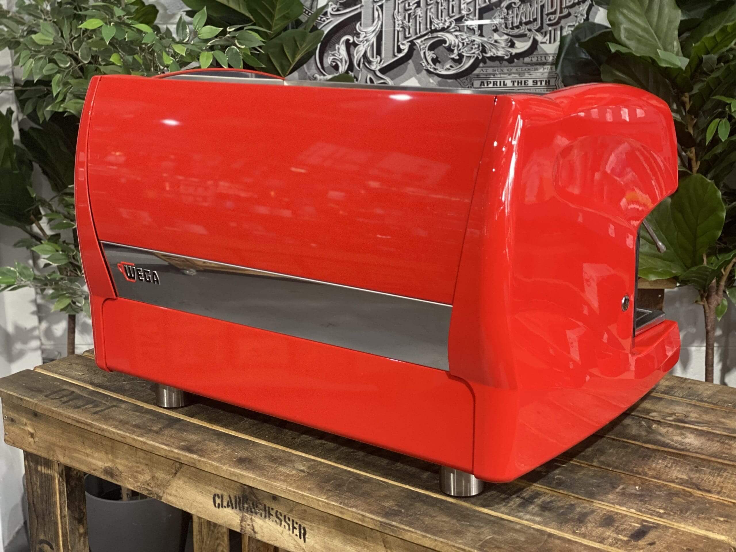 Wega Polaris High Cup - 2 Group Commercial Espresso Machine - Red