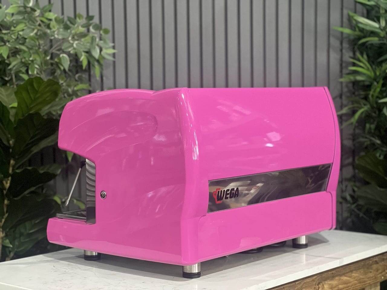 Wega Polaris Low Cup Hot - 2 Group Commercial Espresso Machine - Pink