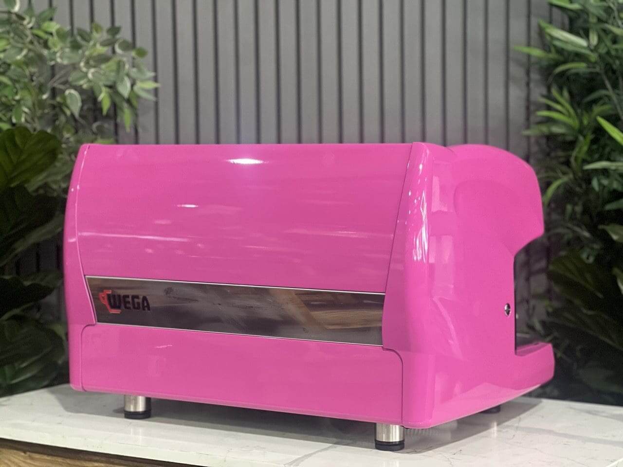 Wega Polaris Low Cup Hot - 2 Group Commercial Espresso Machine - Pink