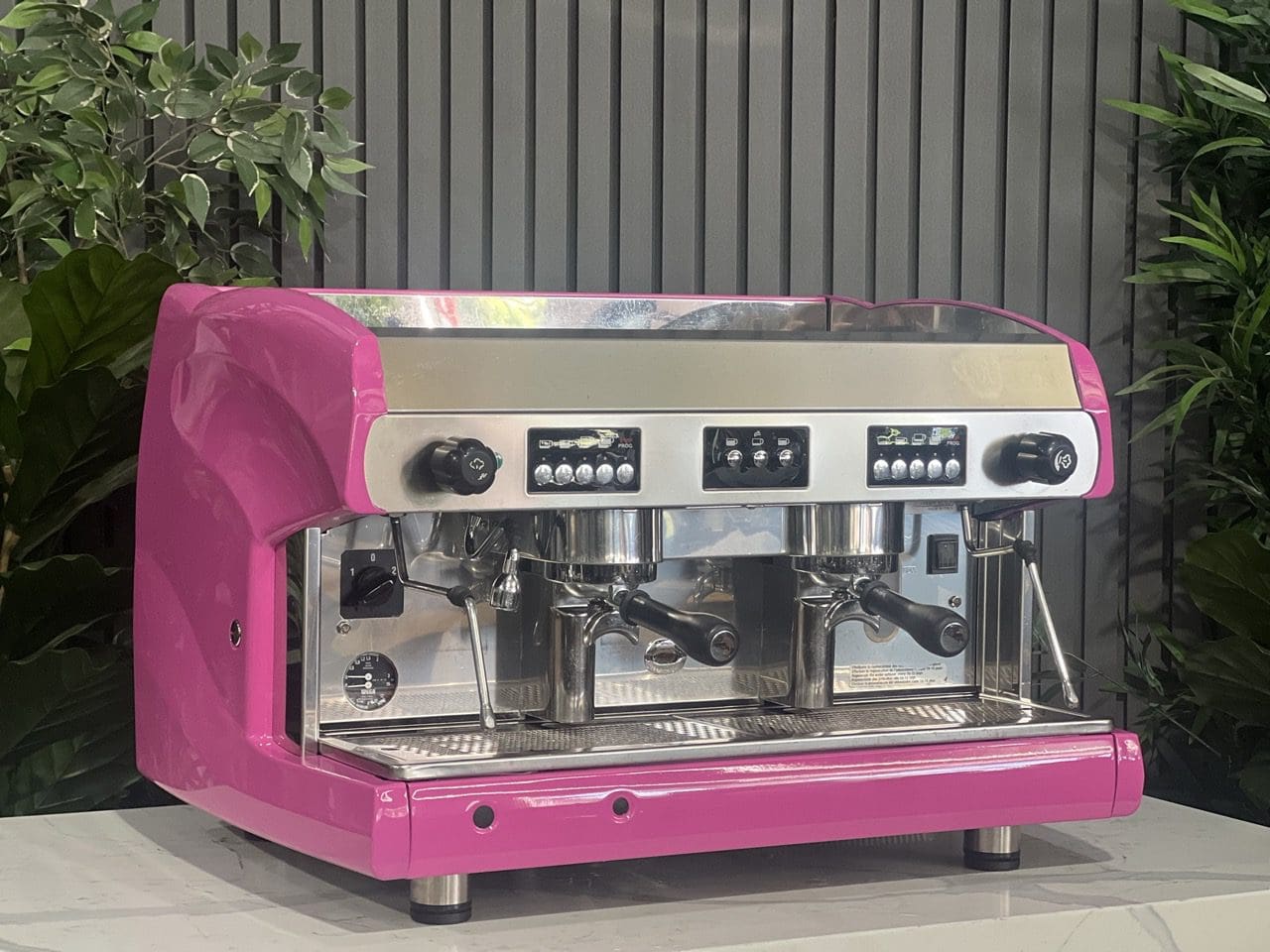 Wega Polaris Low Cup 2 Group Hot Pink Espresso Coffee Machine - 37721