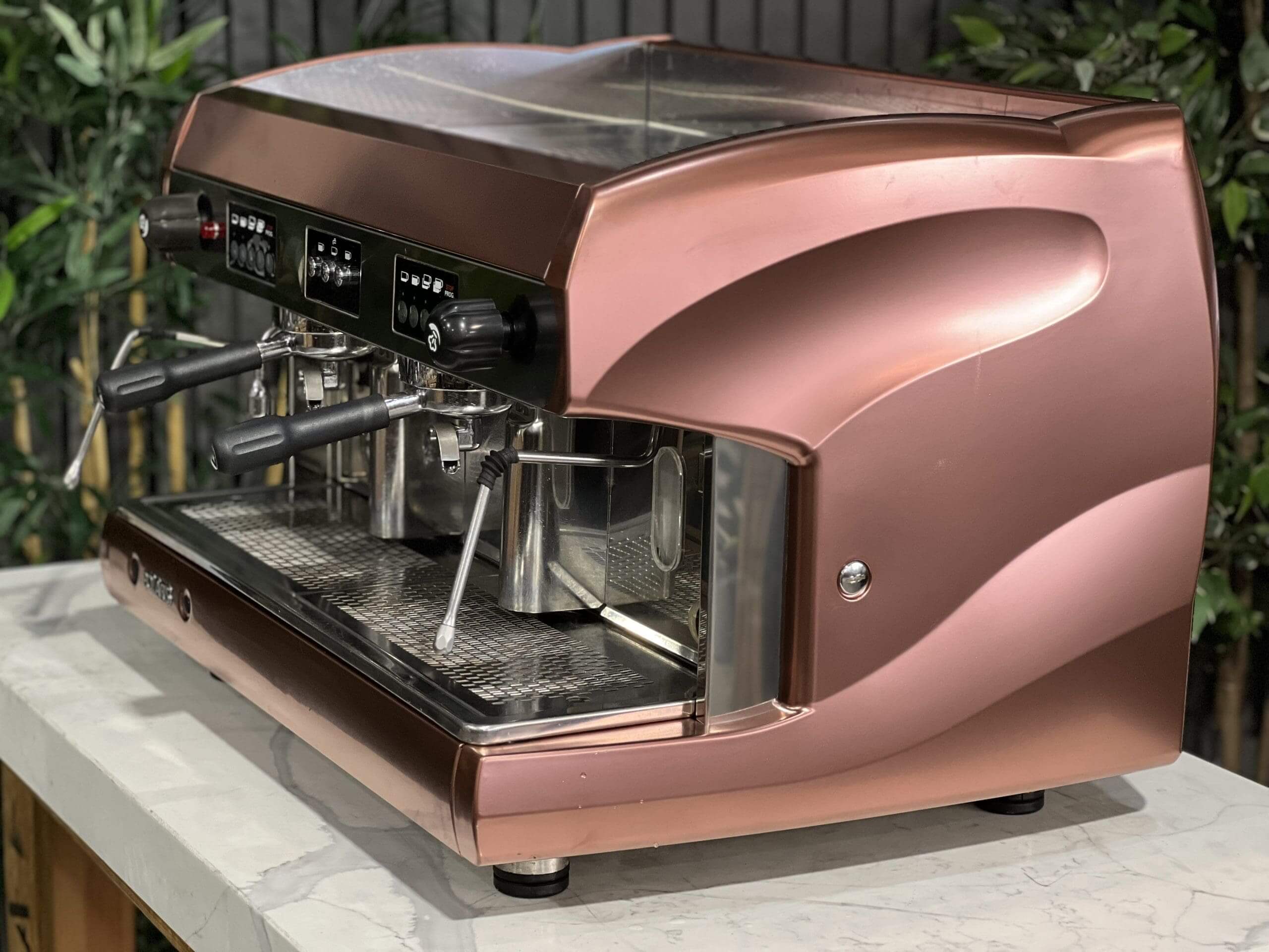 Wega Polaris High Cup Rose Gold - 2 Group Commercial Espresso Machine - Copper