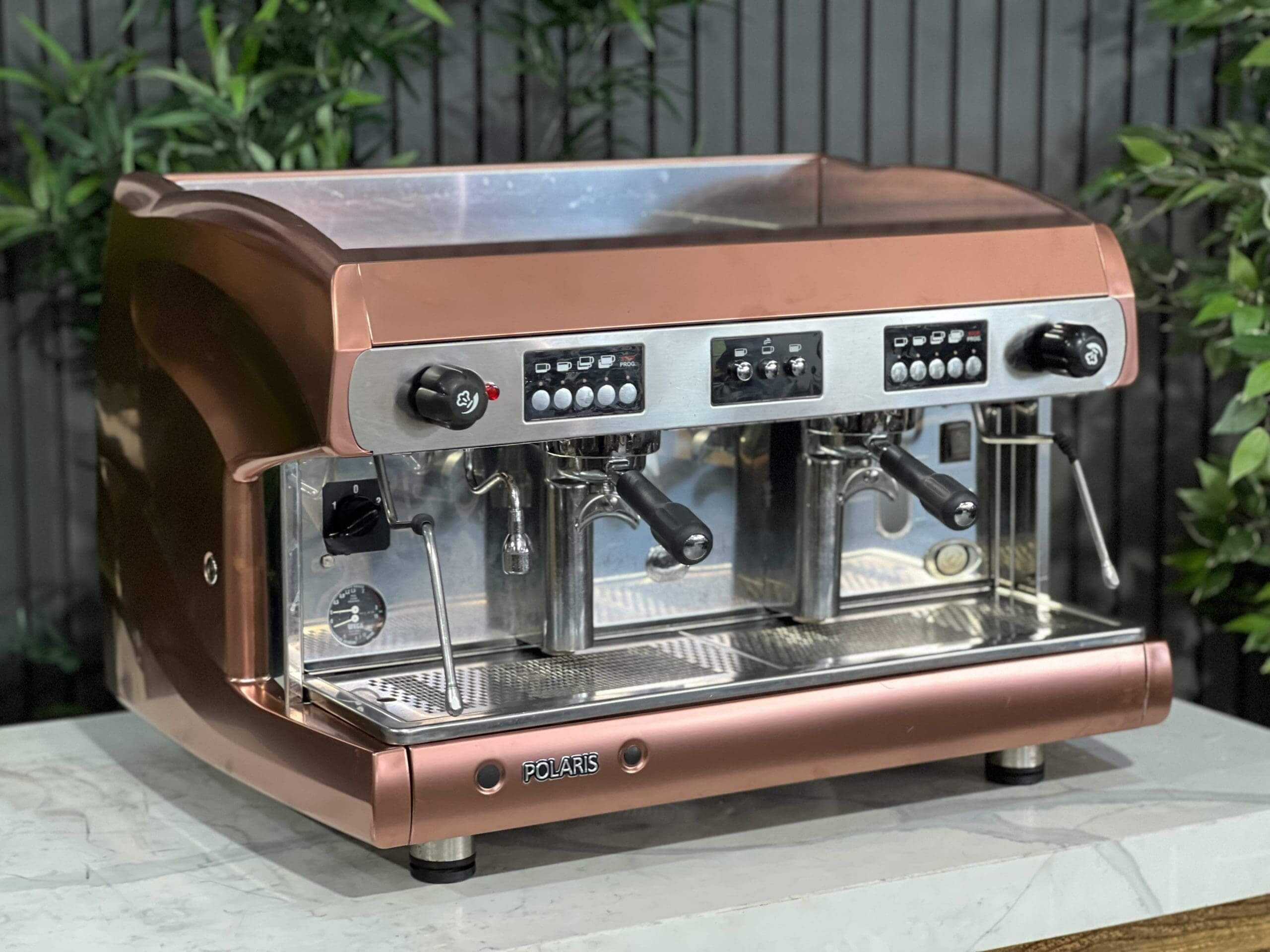 Wega Polaris High Cup Rose Gold - 2 Group Commercial Espresso Machine - Copper