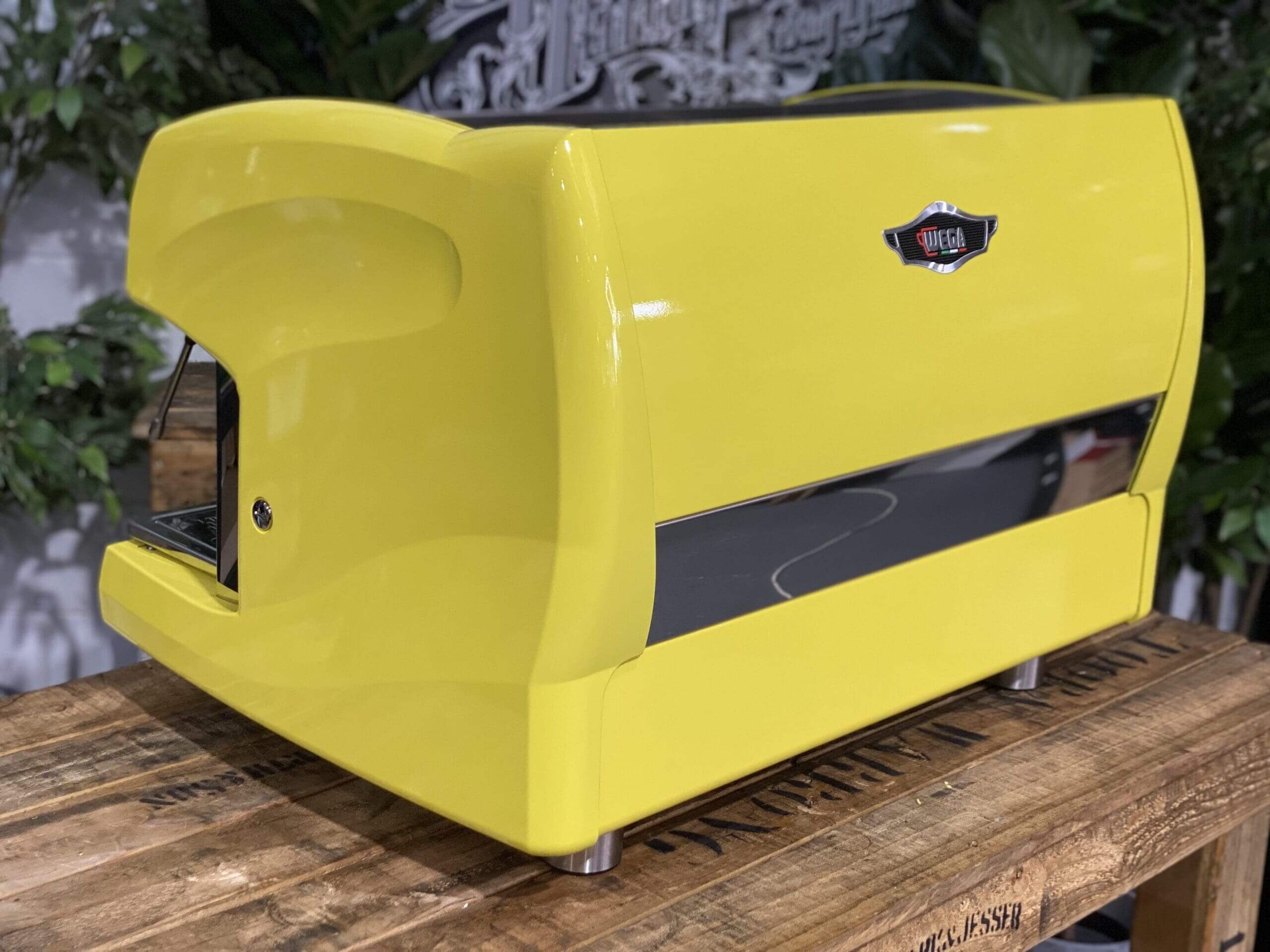 Wega Polaris High Cup Bright - 2 Group Commercial Espresso Machine - Yellow