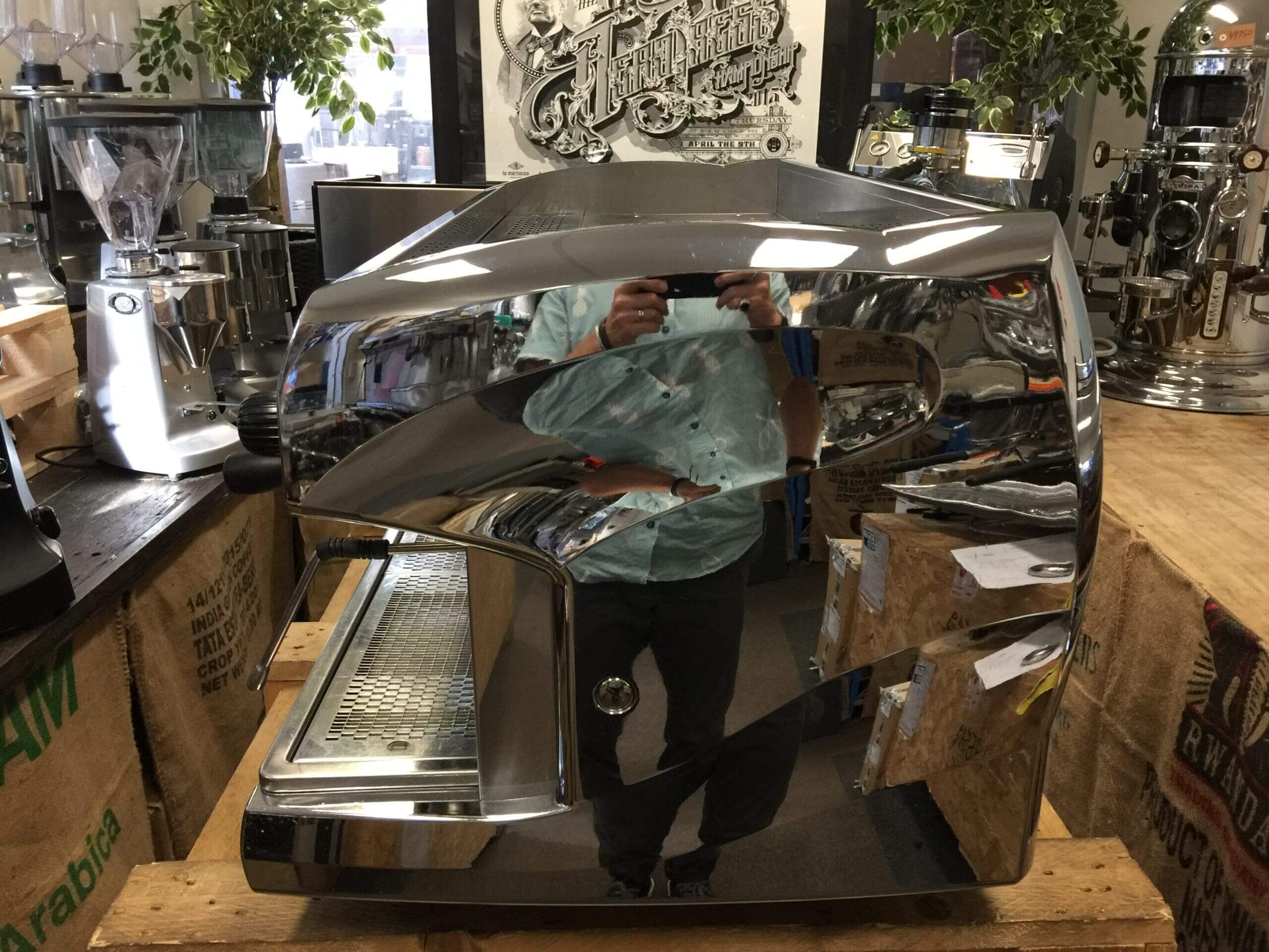 Wega Polaris - 3 Group Commercial Espresso Machine - Chrome