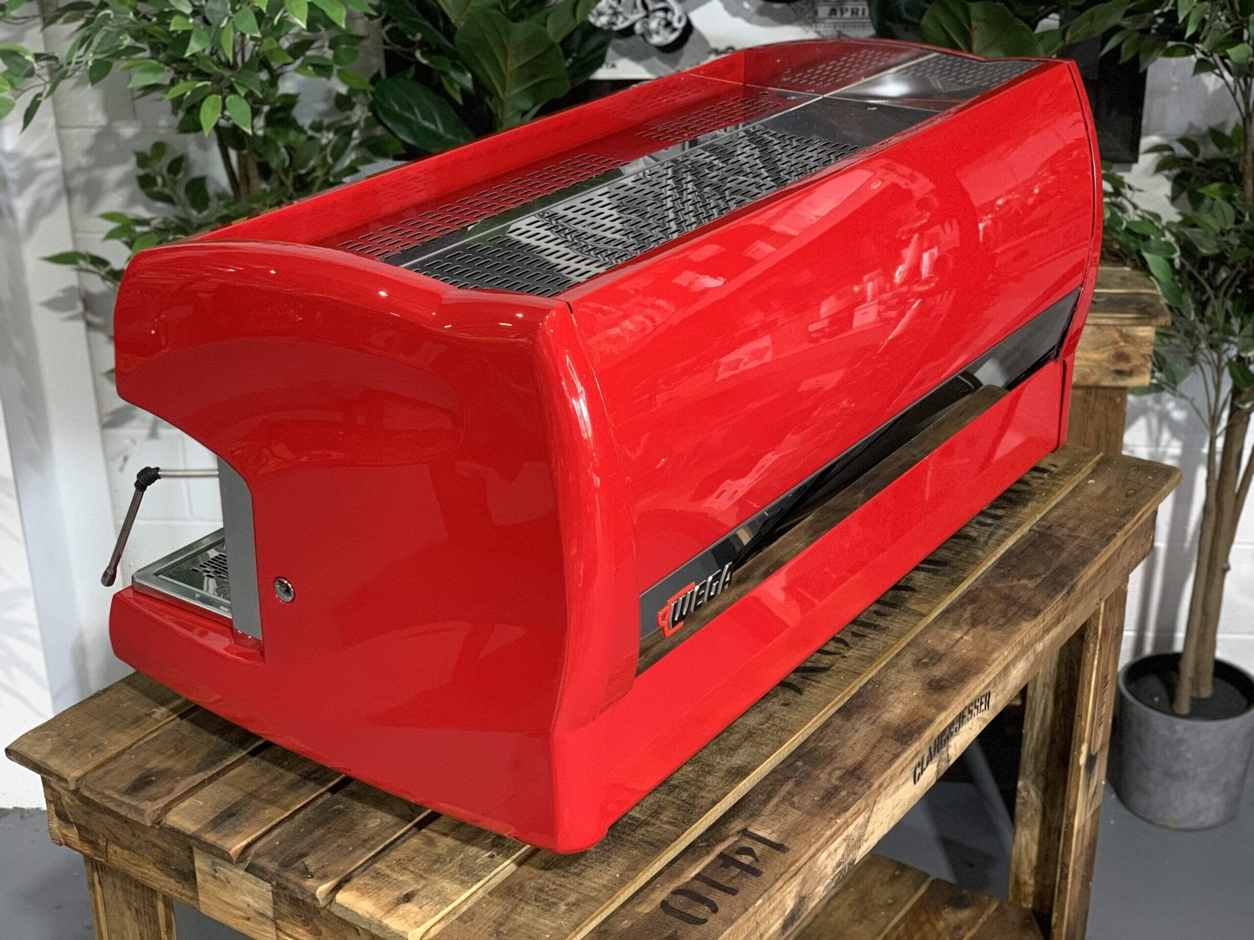 Wega Polaris High Cup - 3 Group Commercial Espresso Machine - Red