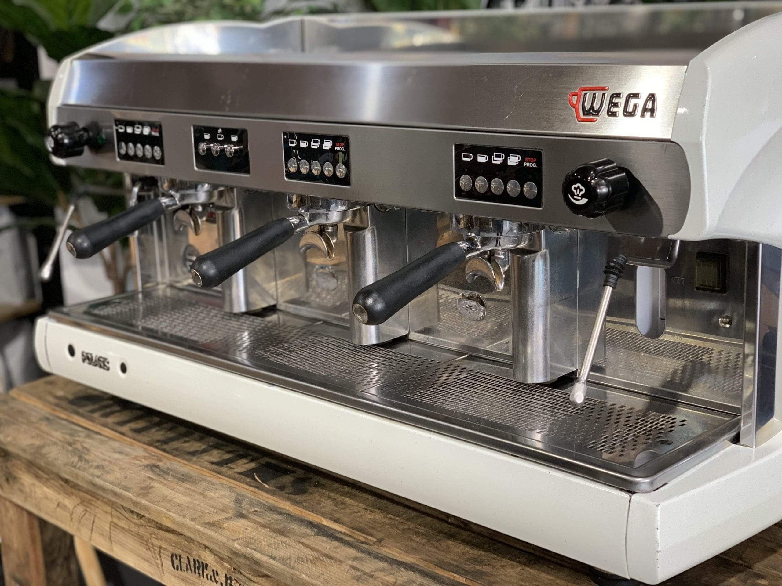 Wega Polaris High Cup - 3 Group Commercial Espresso Machine - White