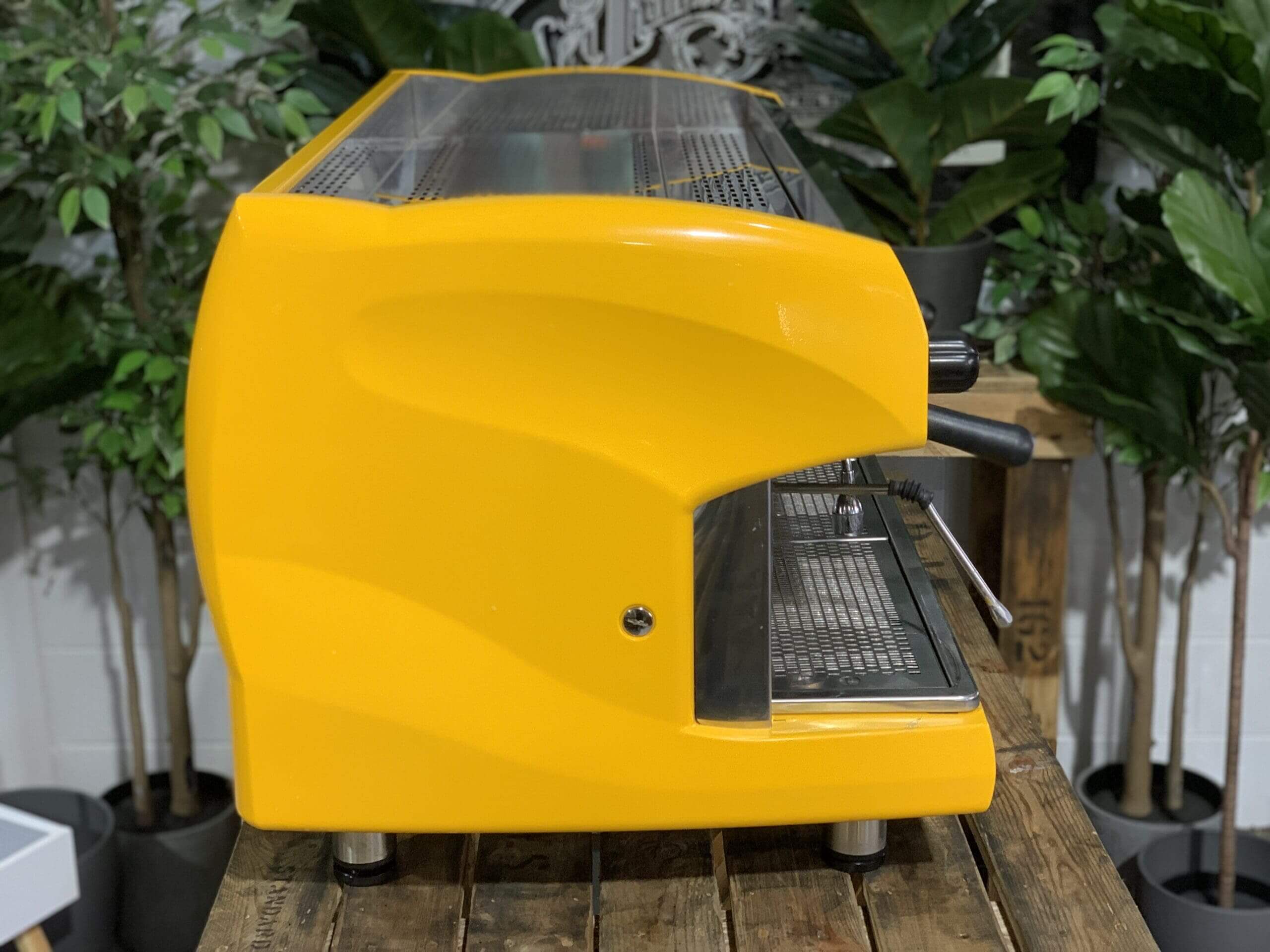 Wega Polaris High Cup - 3 Group Commercial Espresso Machine - Yellow