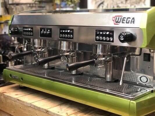 Wega Polaris Metallic - 3 Group Commercial Espresso Machine - Green