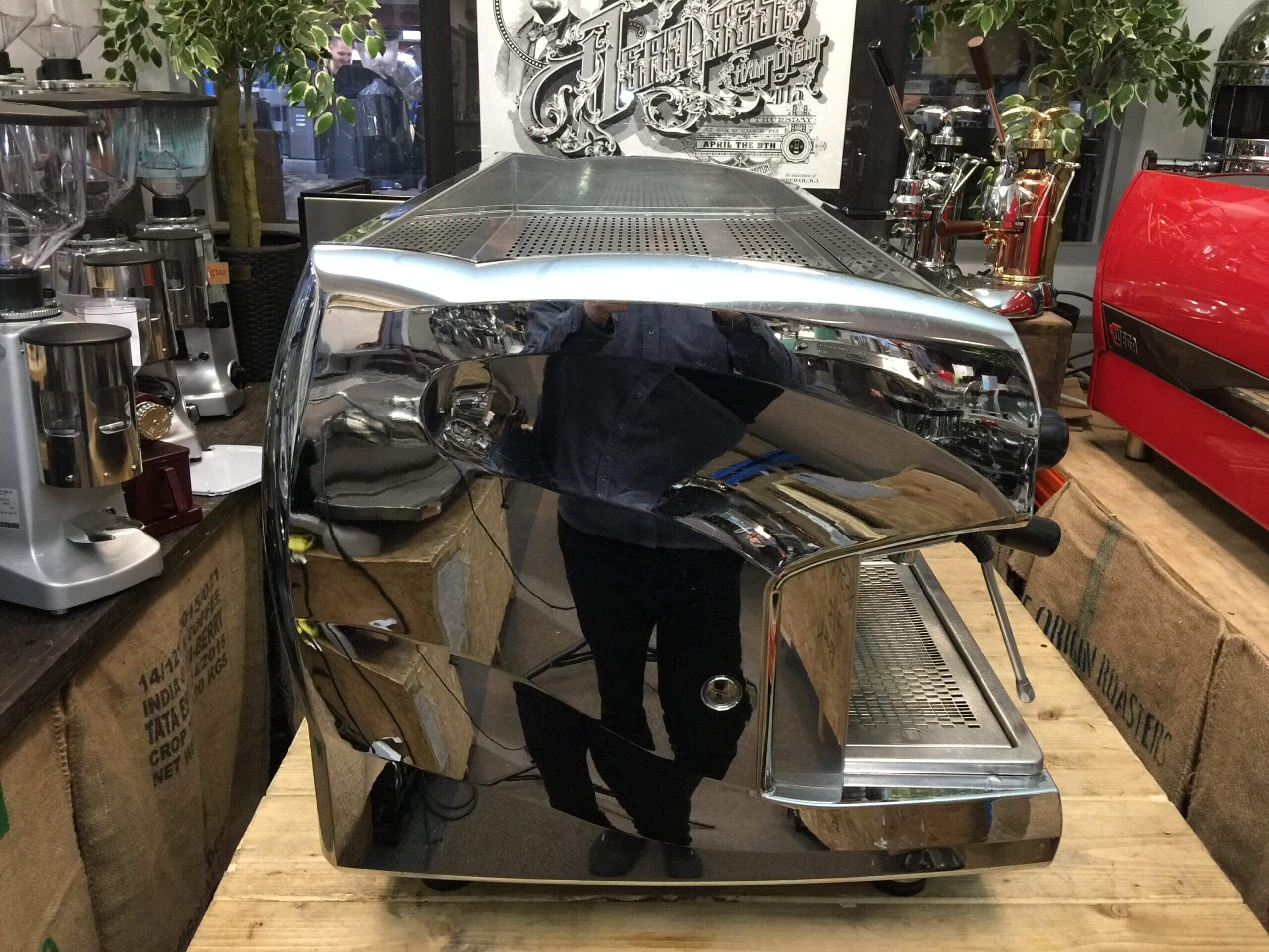 Wega Polaris Low Cup - 3 Group Commercial Espresso Machine - Chrome