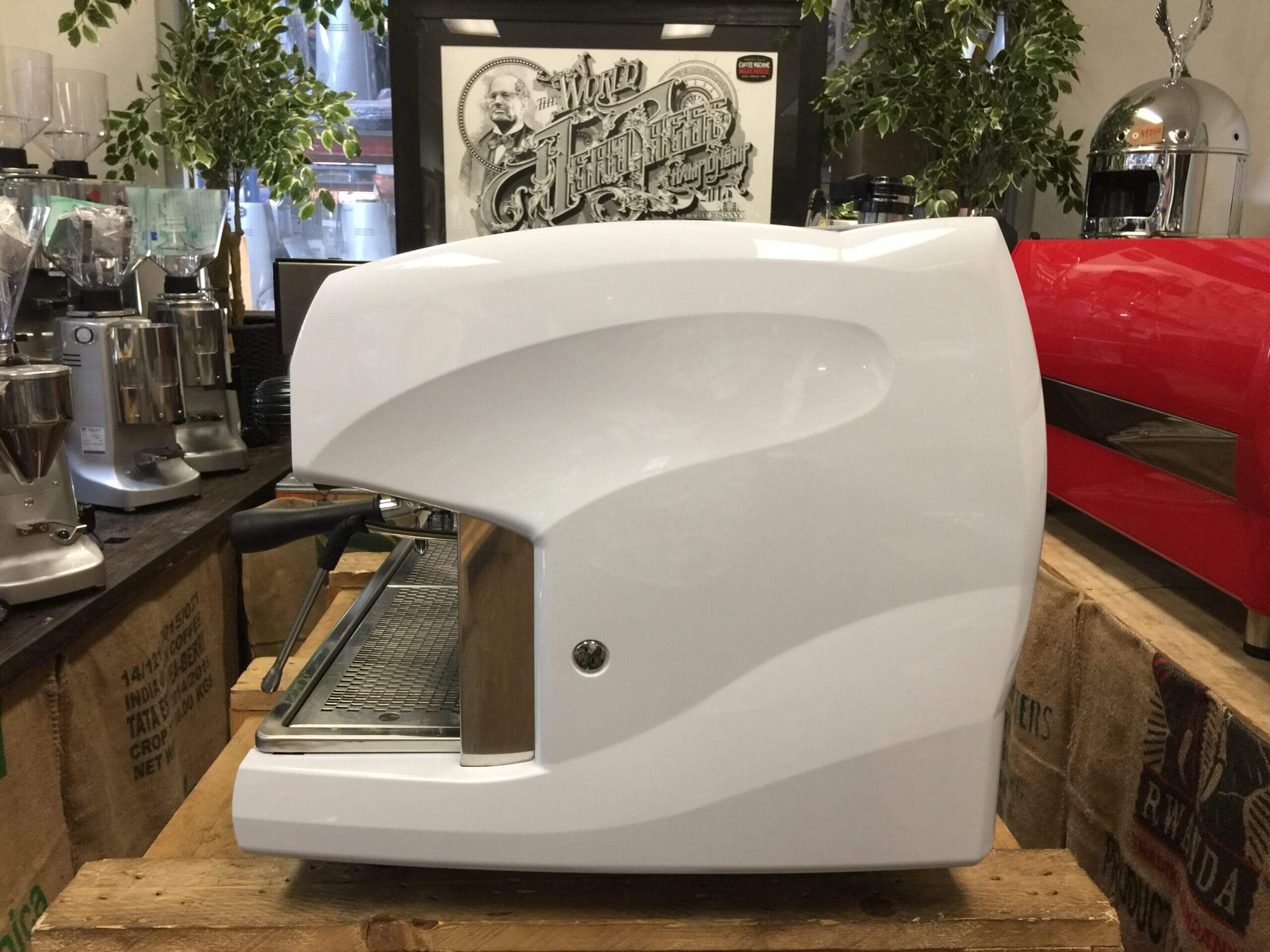 Wega Polaris Low Cup - 3 Group Commercial Espresso Machine - White