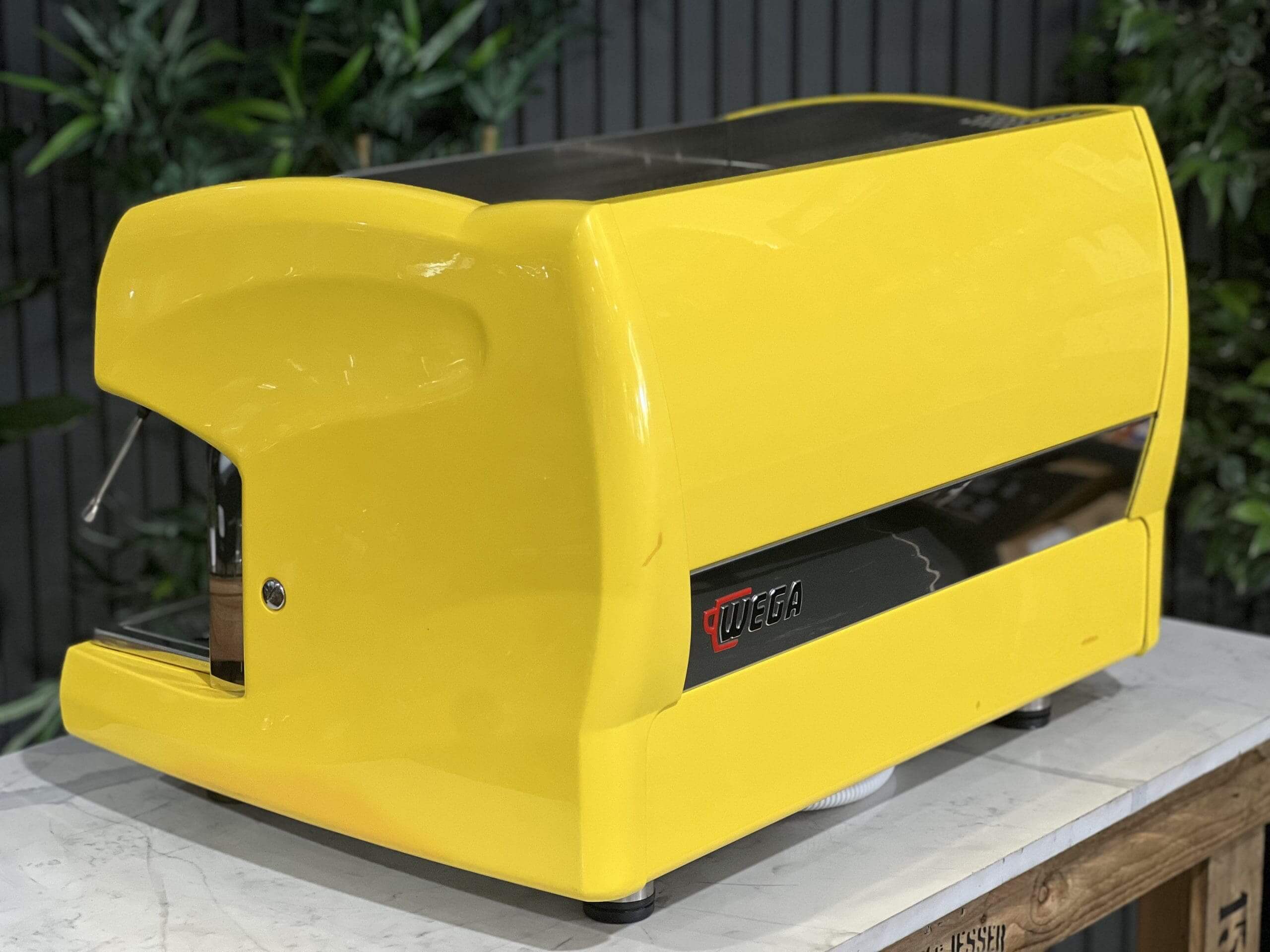Wega Polaris High Cup - 2 Group Commercial Espresso Machine - Yellow